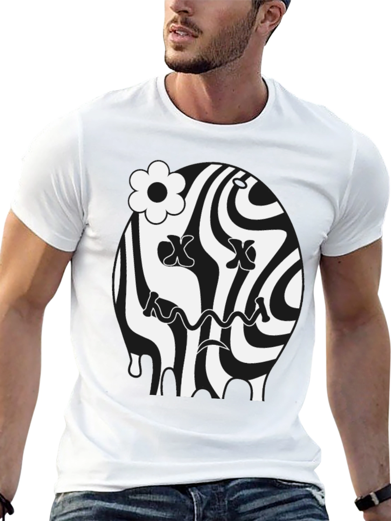 Groovy Black Graphic Tee