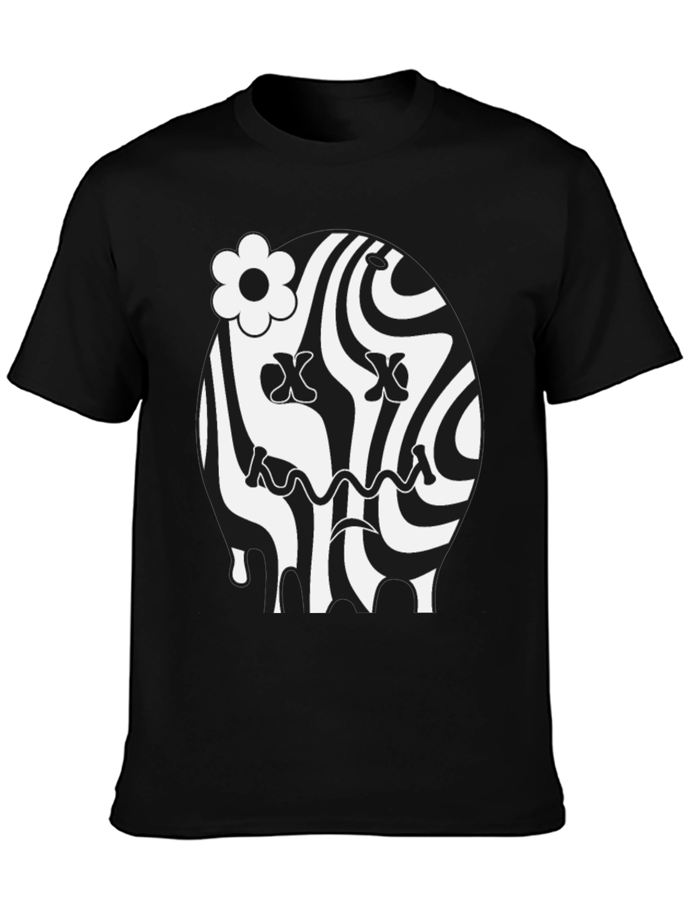 Groovy Black Graphic Tee