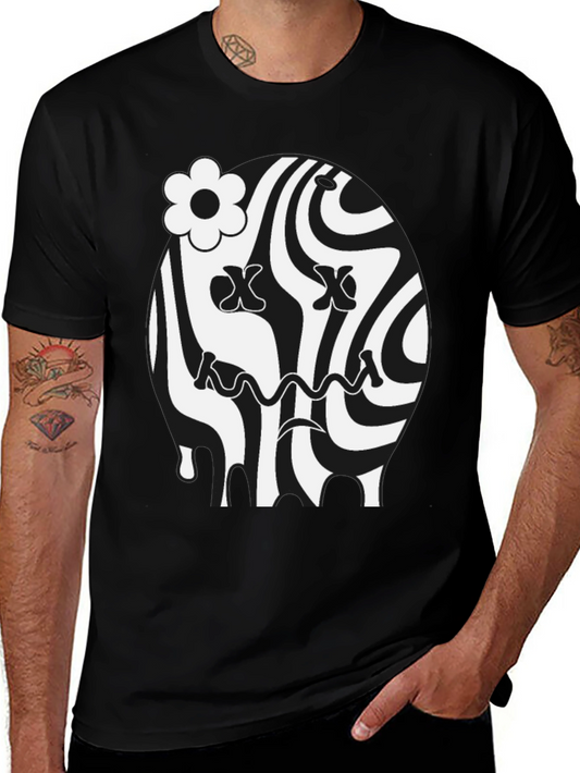 Groovy Black Graphic Tee