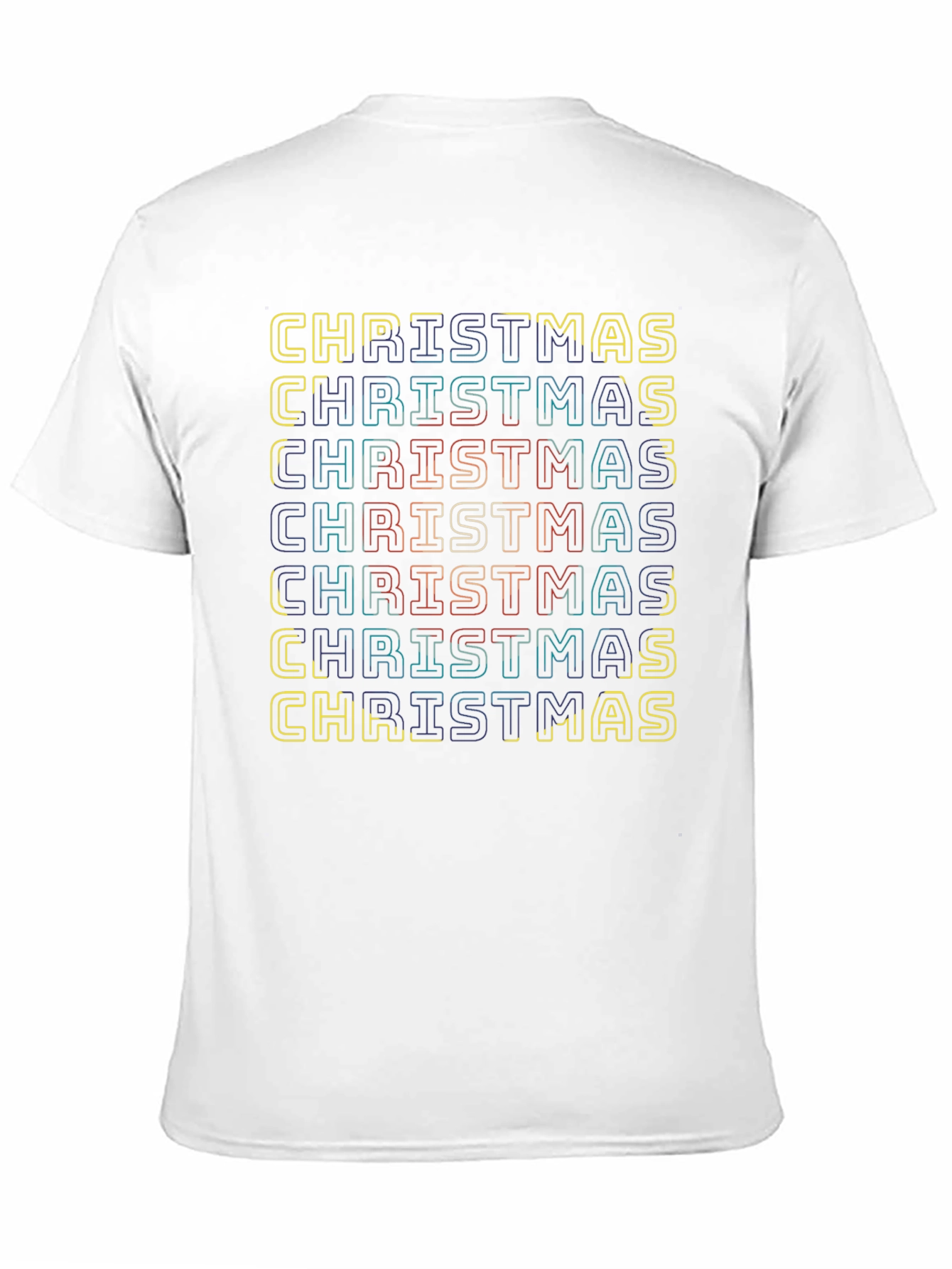 Christmas Retro Striped T-Shirt