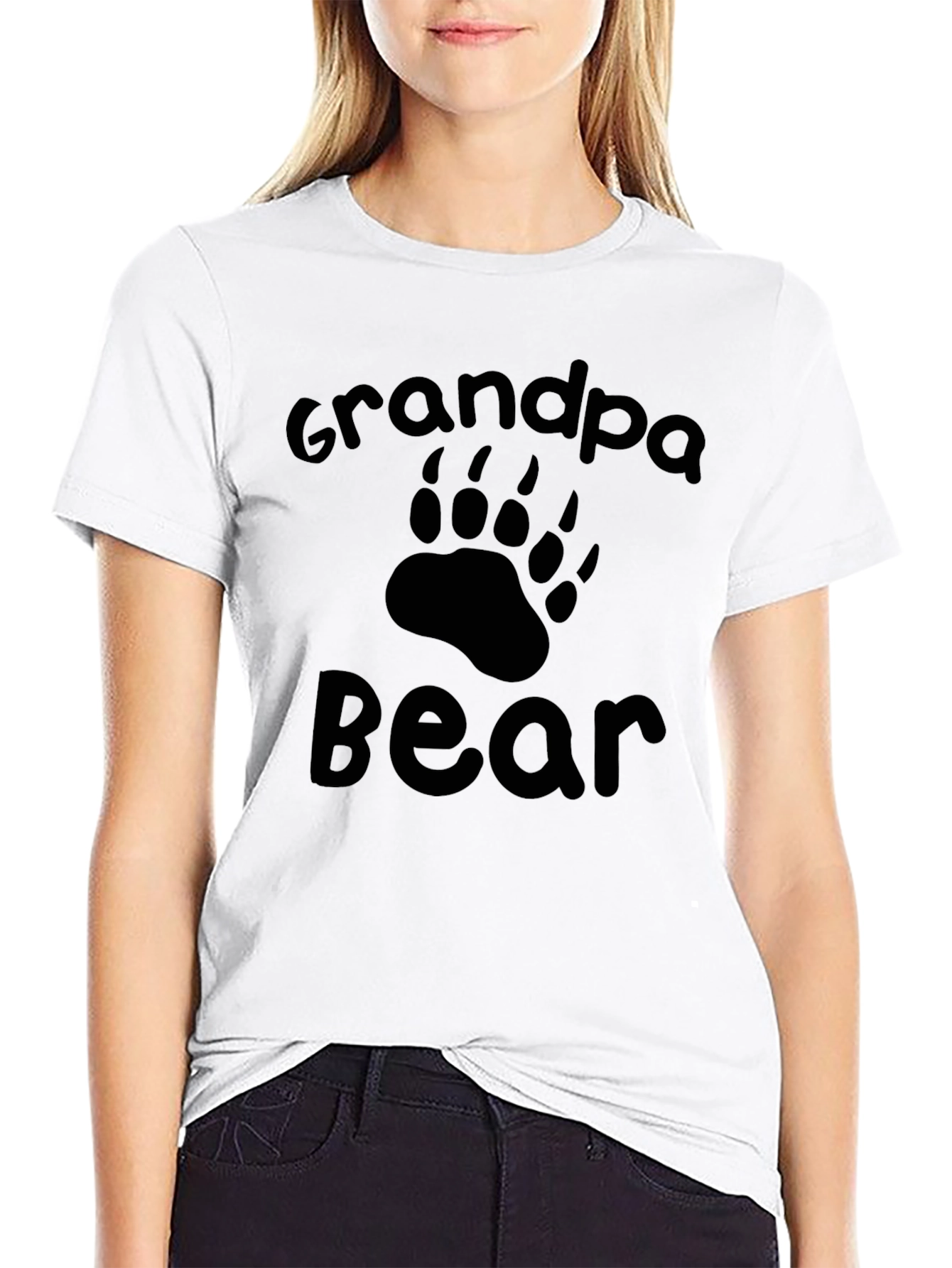 Grandpa Bear Black T-Shirt