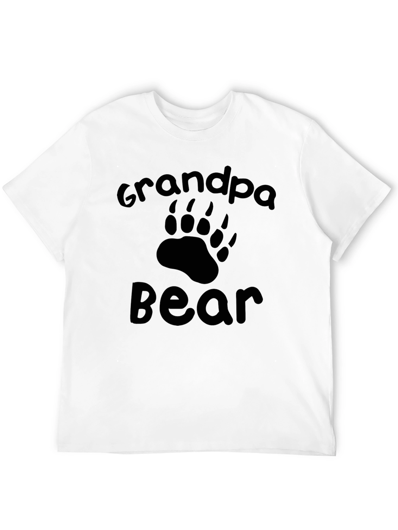 Grandpa Bear Black T-Shirt