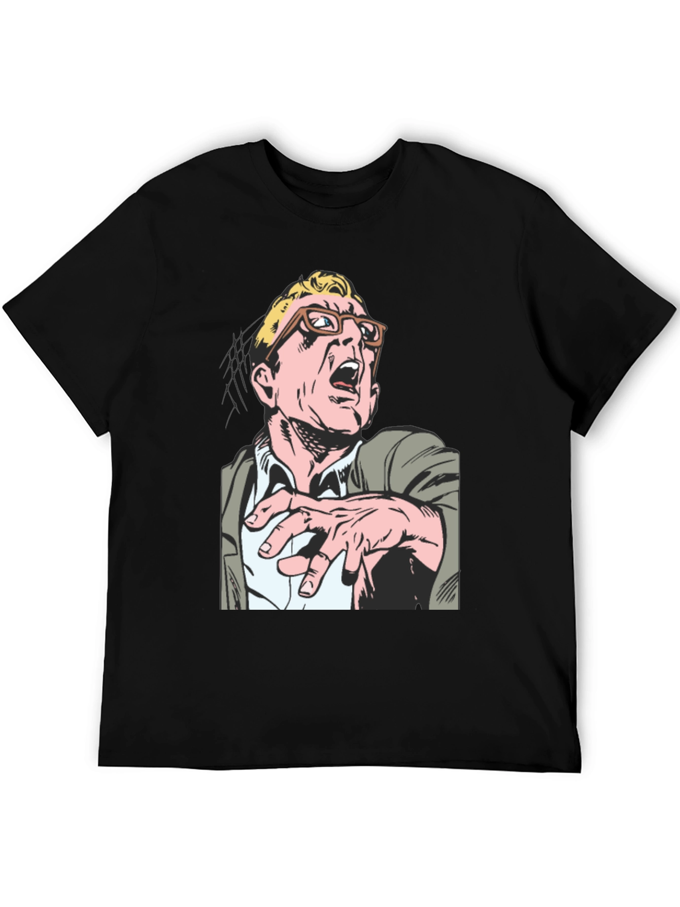 Comic Book Character Tee - Black T-Shirt
