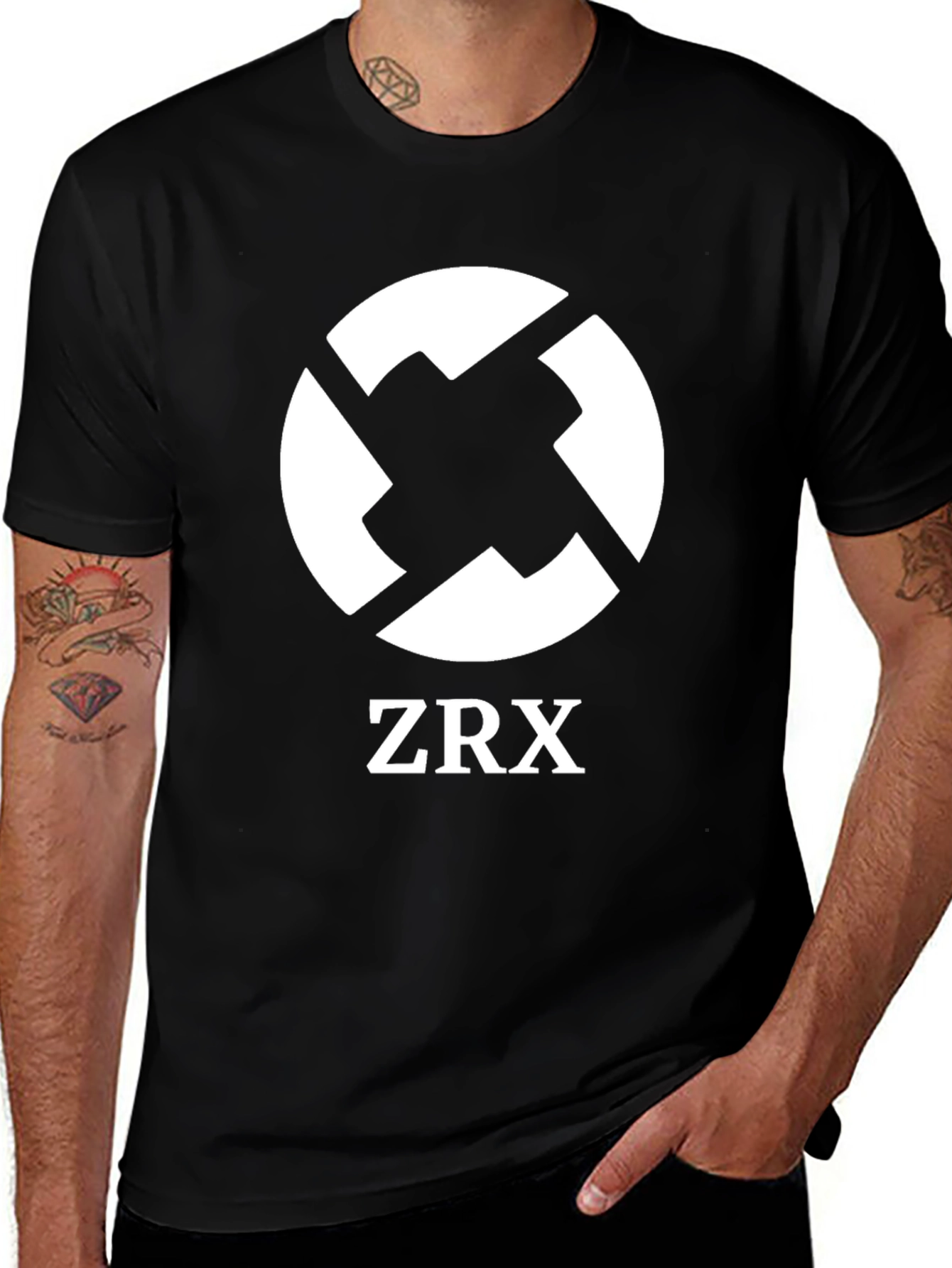 ZRX Logo Black T-Shirt - Stylish Crypto Tee