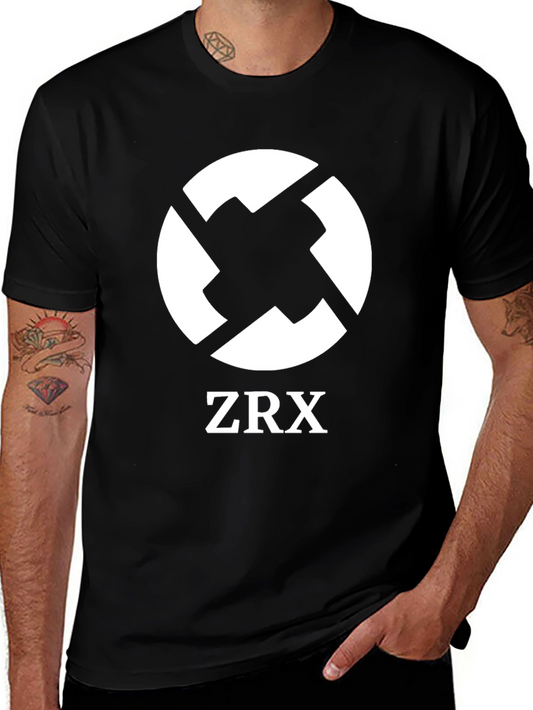 ZRX Logo Black T-Shirt - Stylish Crypto Tee