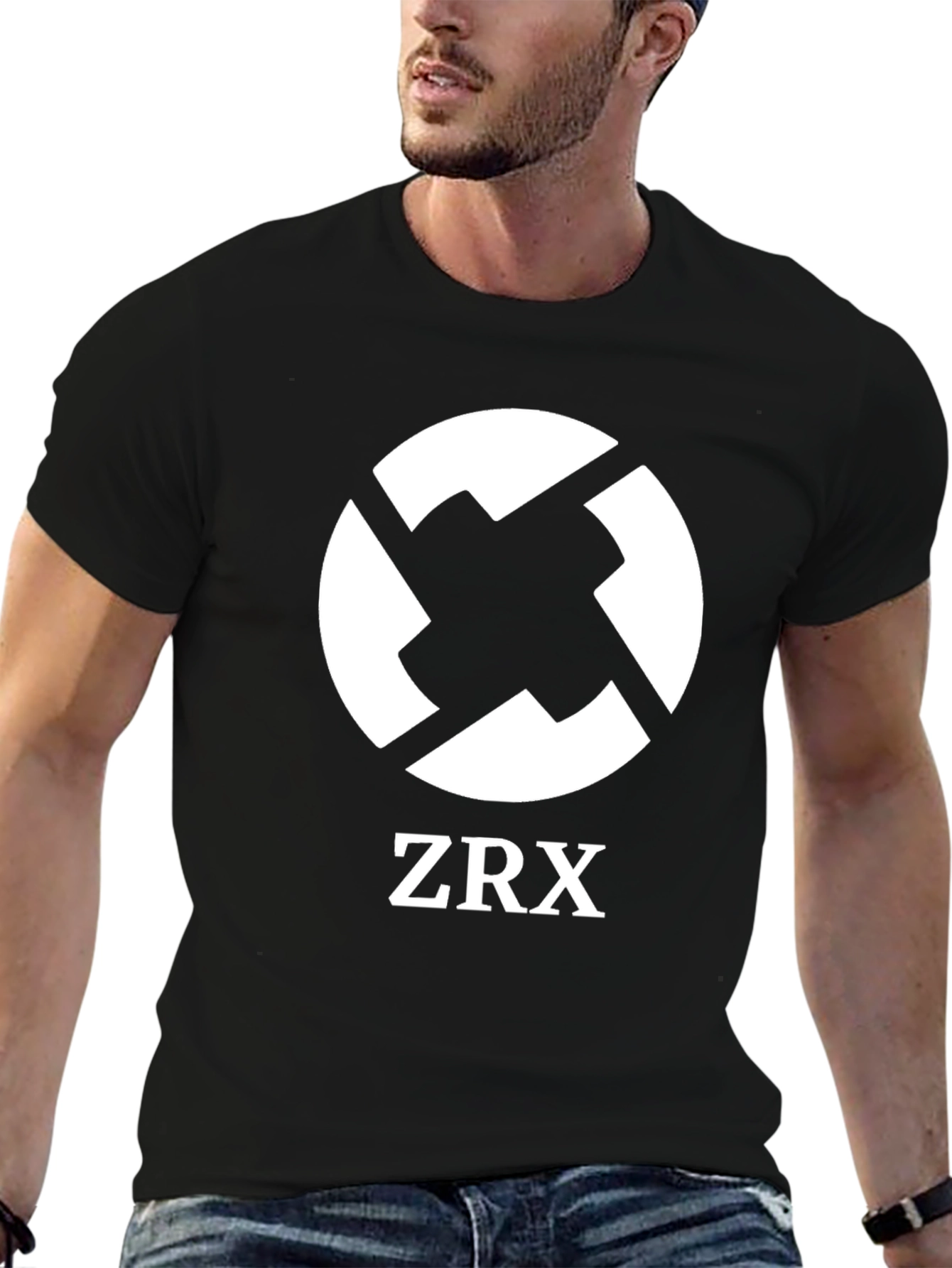 ZRX Logo Black T-Shirt - Stylish Crypto Tee