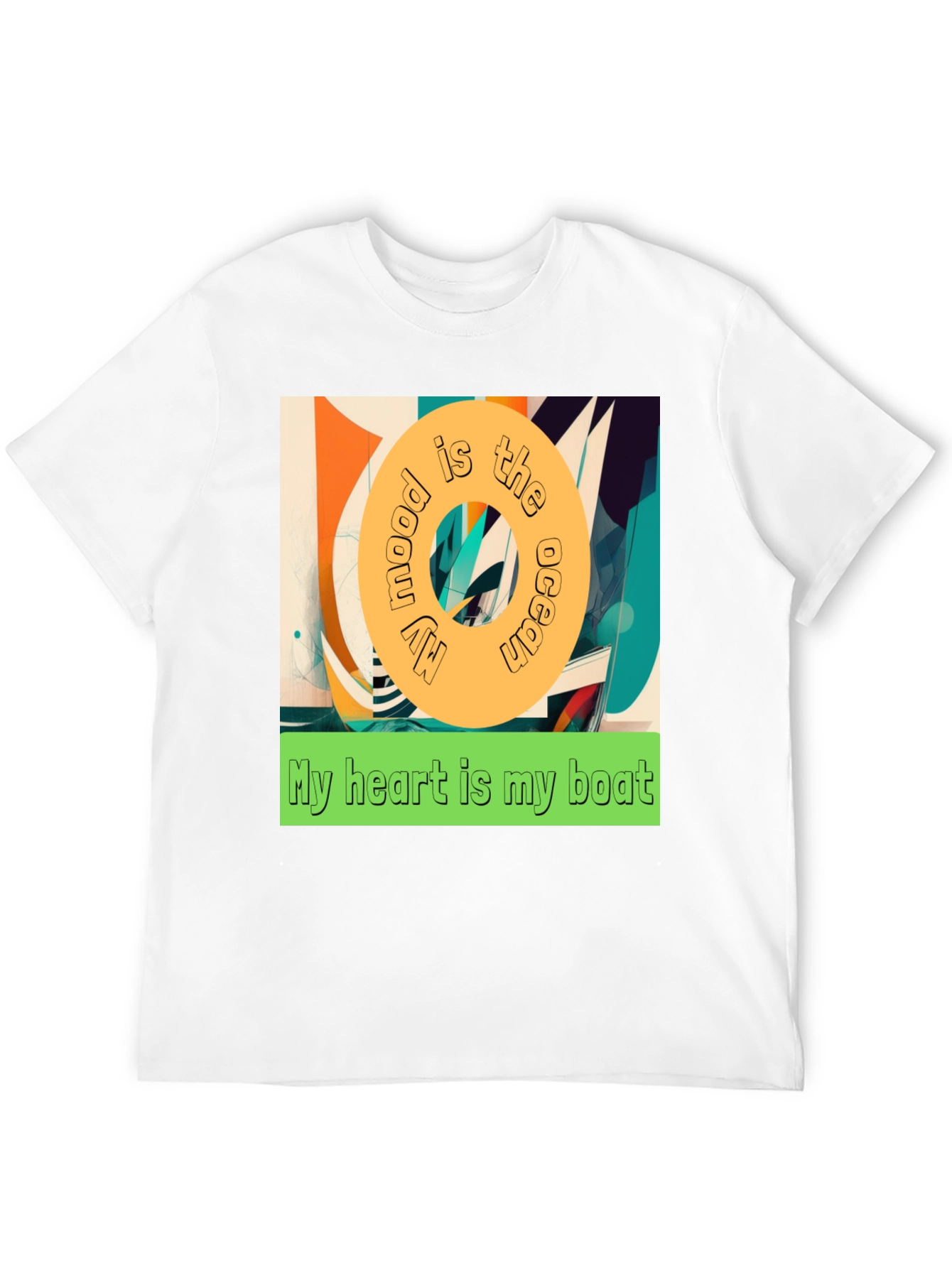 Ocean Mood Boat Heart Graphic Tee