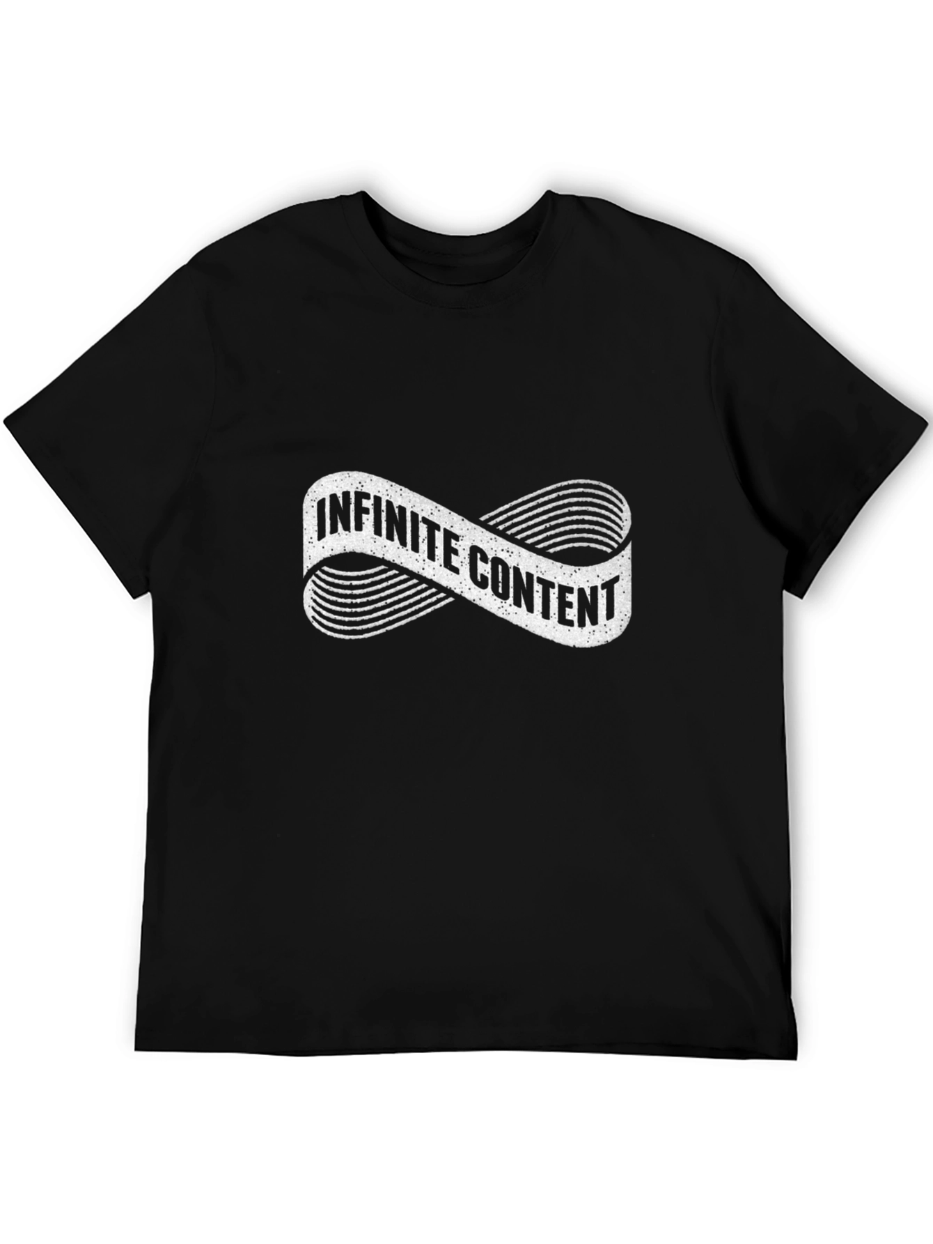 Infinite Content Black Graphic T-Shirt