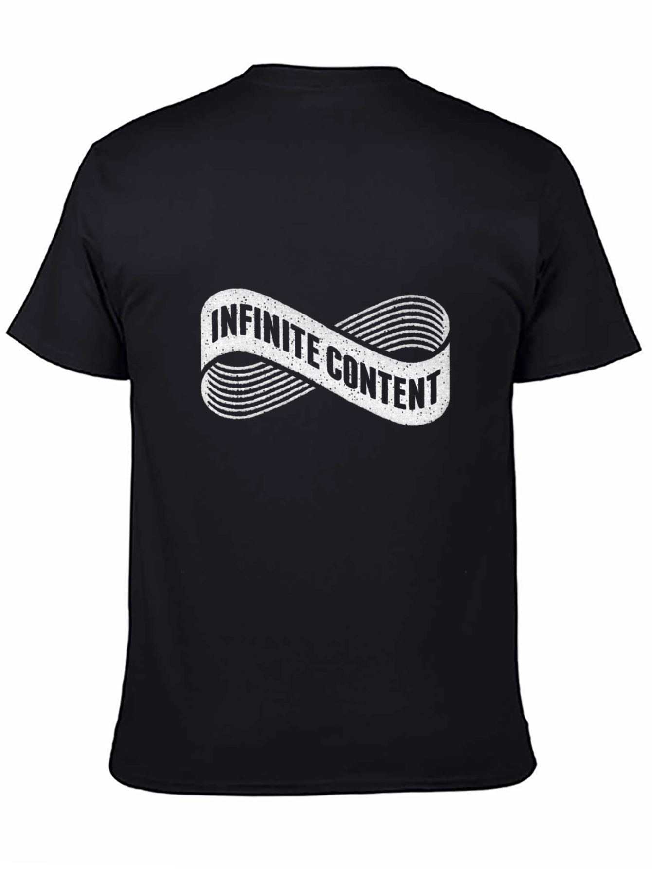 Infinite Content Black Graphic T-Shirt