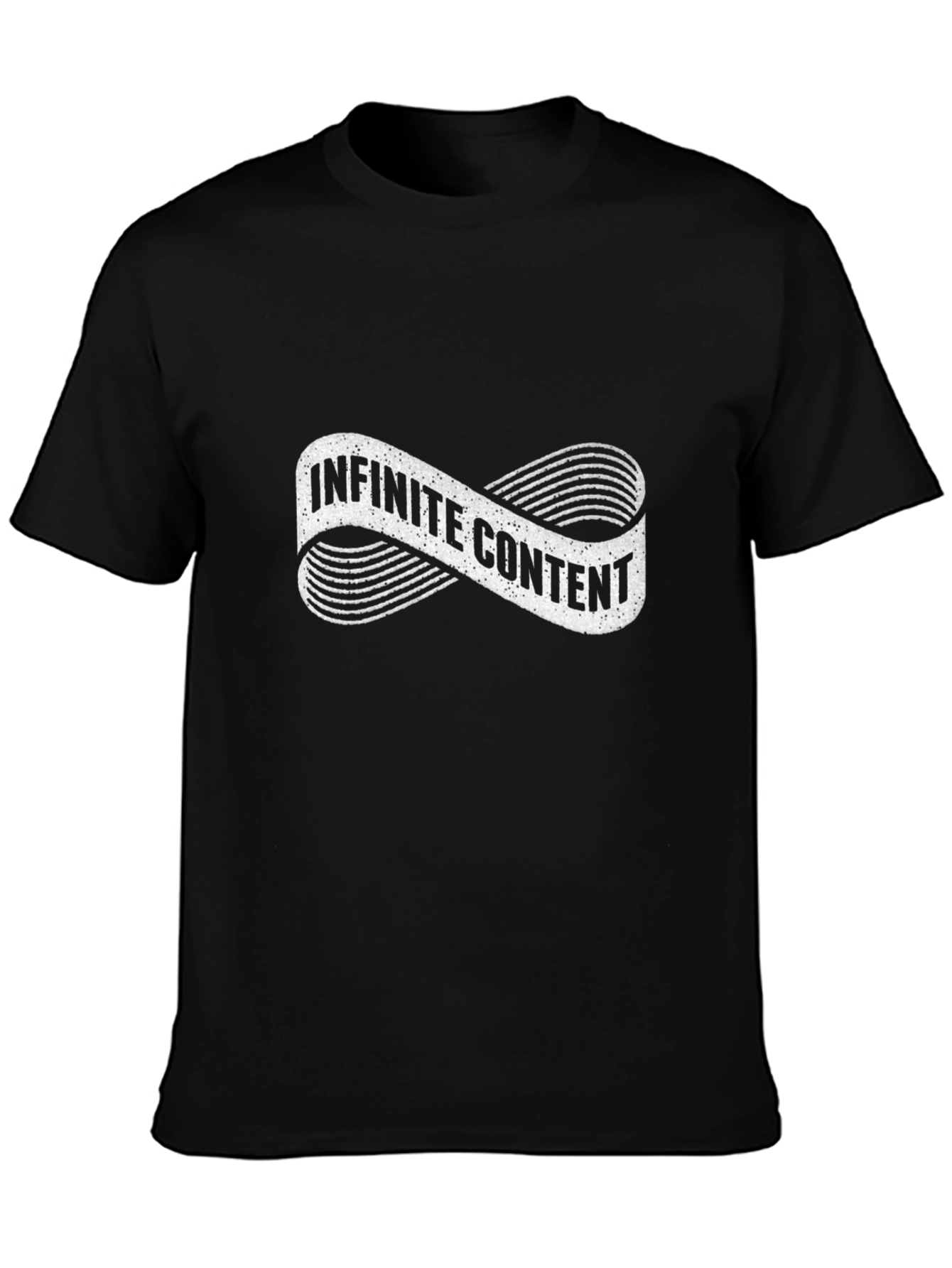 Infinite Content Black Graphic T-Shirt