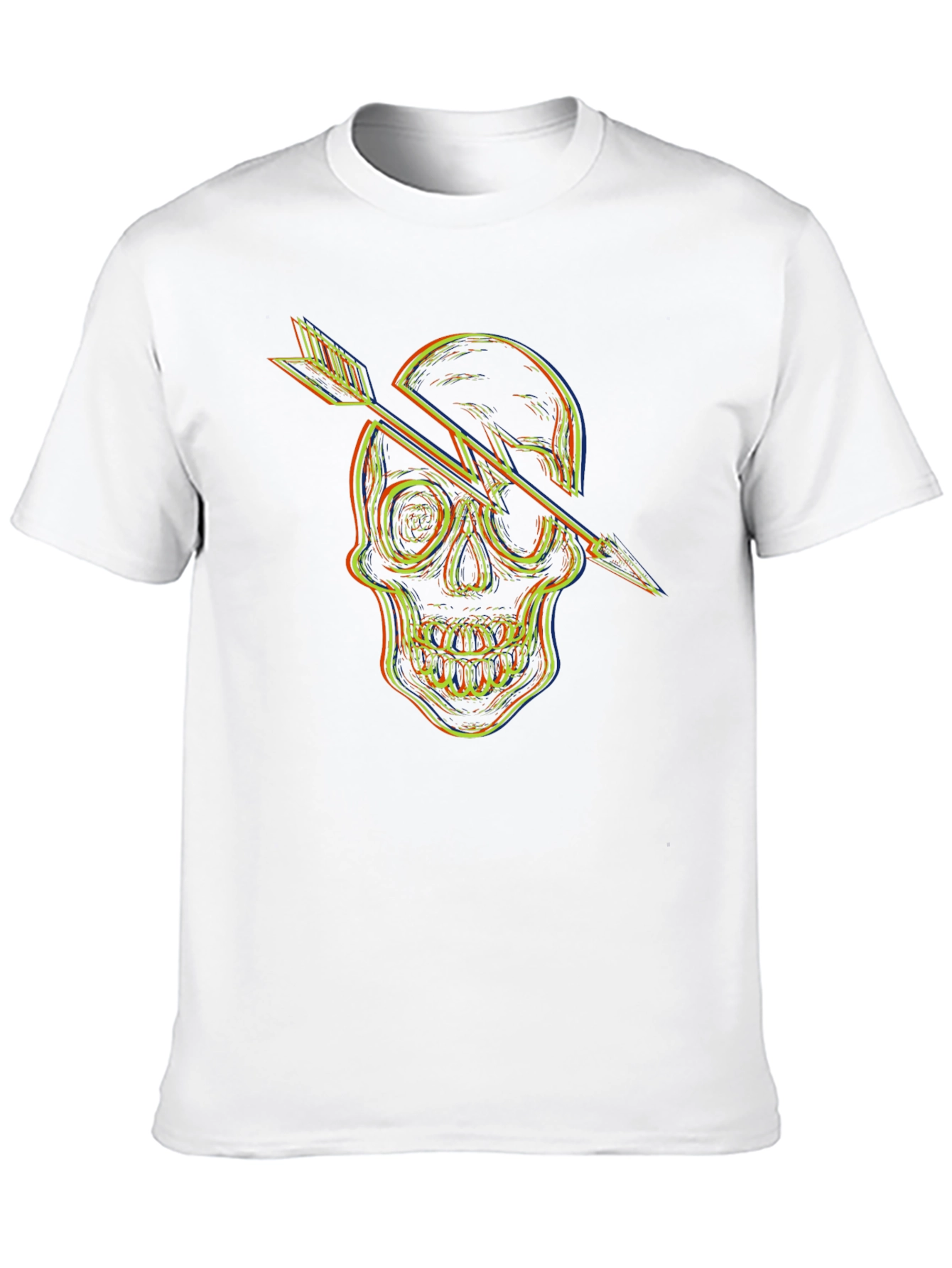 Skull Arrow Graphic T-Shirt - Mens Black Tee