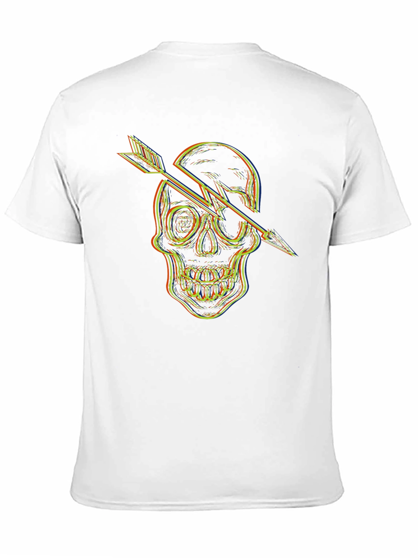 Skull Arrow Graphic T-Shirt - Mens Black Tee