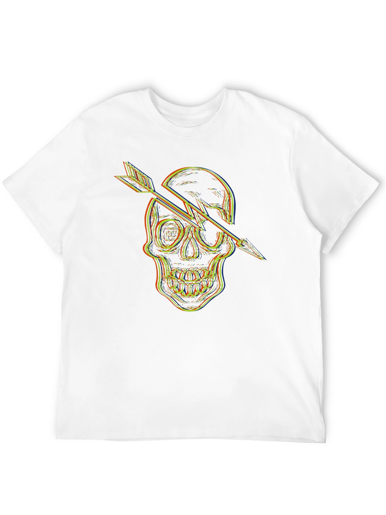 Skull Arrow Graphic T-Shirt - Mens Black Tee