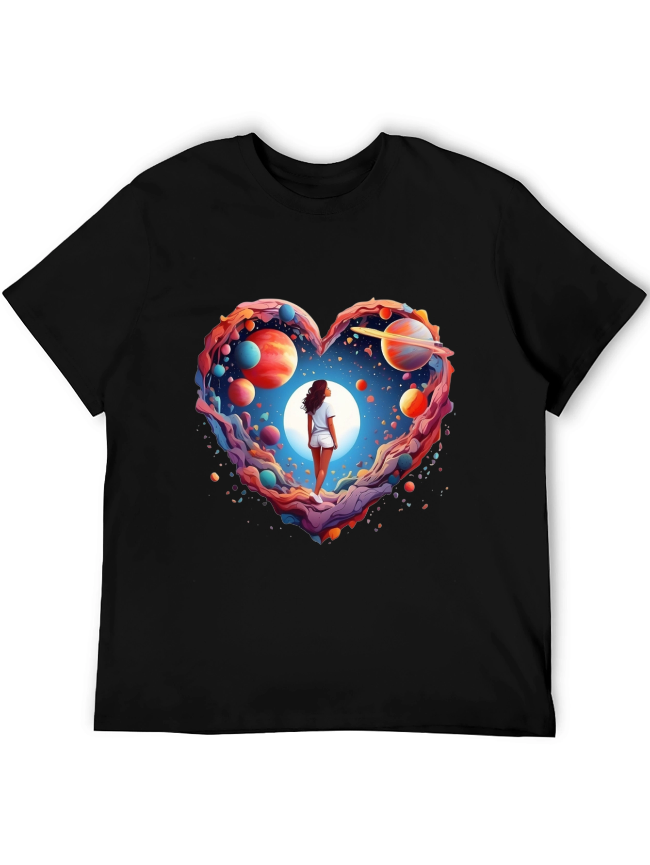 Cosmic Love Heart Graphic Tee