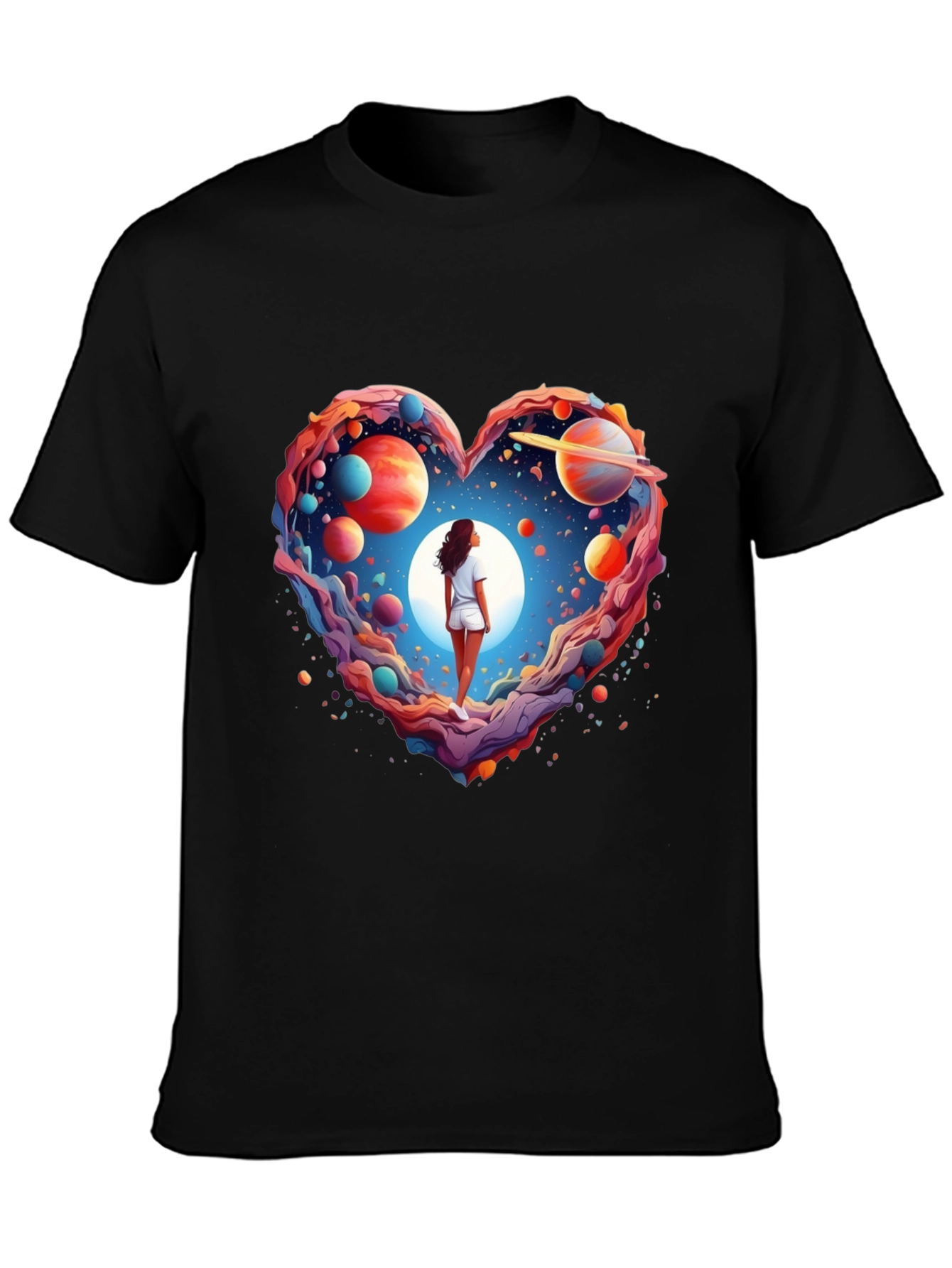Cosmic Love Heart Graphic Tee
