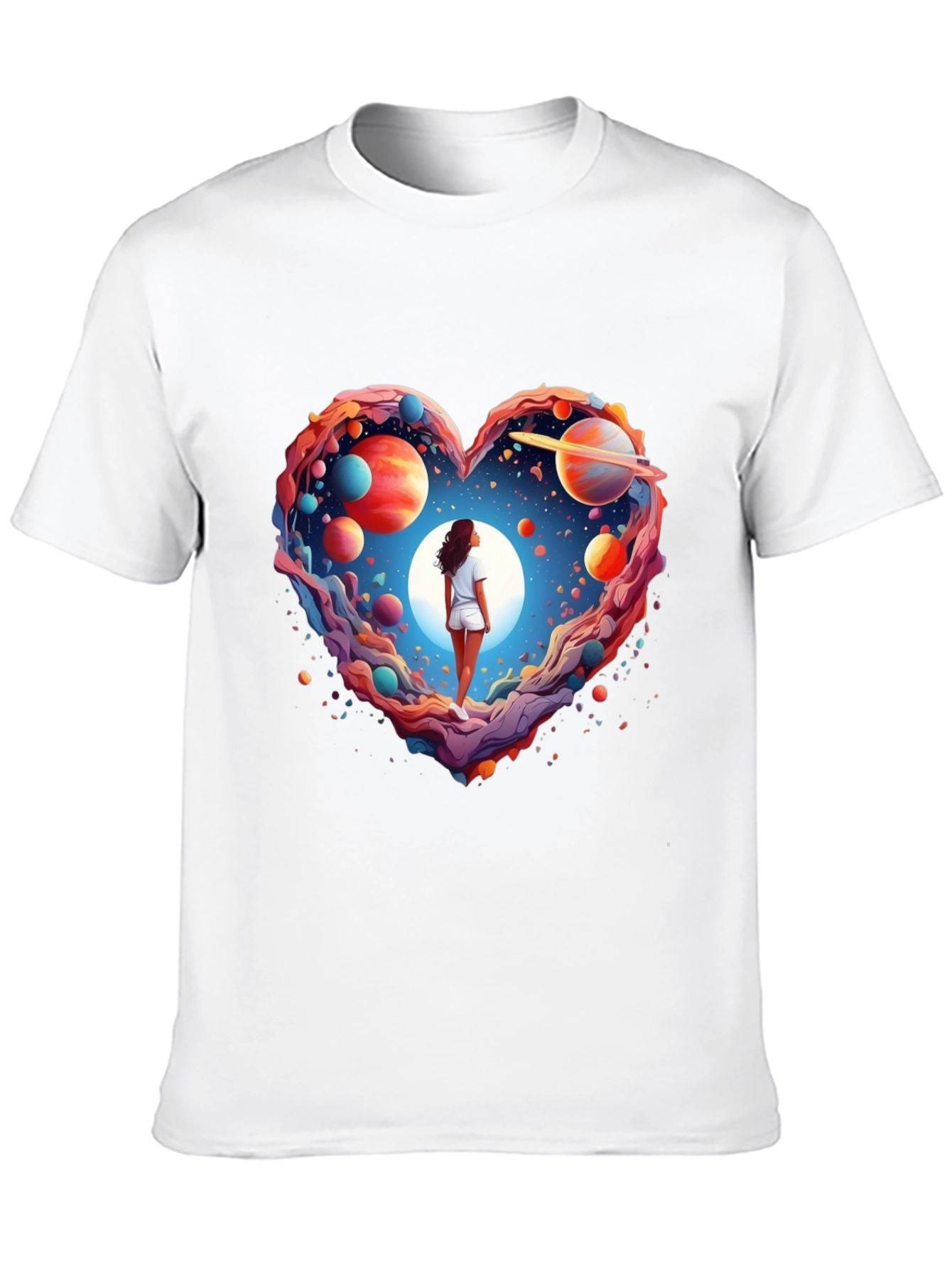 Cosmic Love Heart Graphic Tee