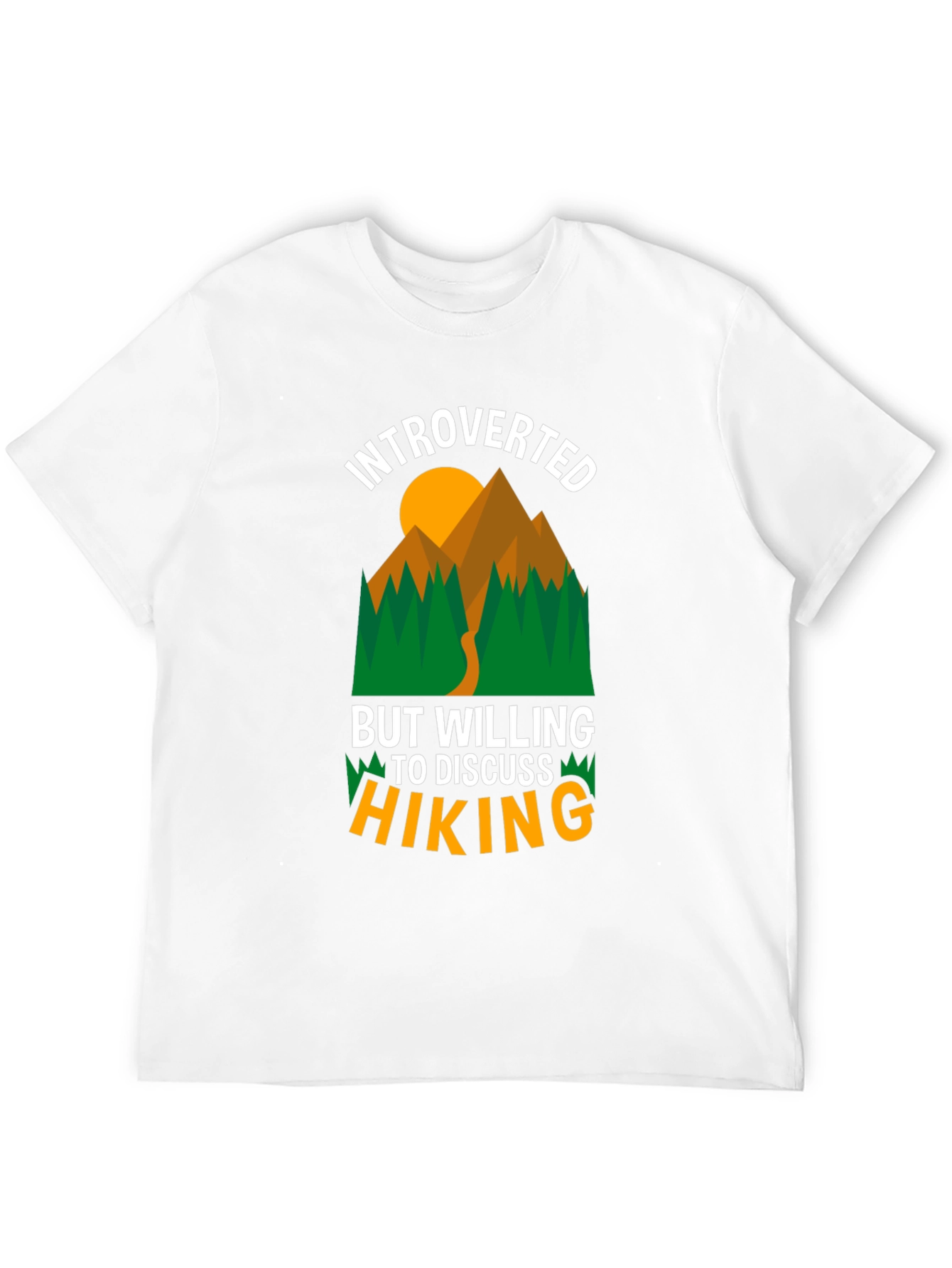 Introverted Hiking Graphic T-Shirt