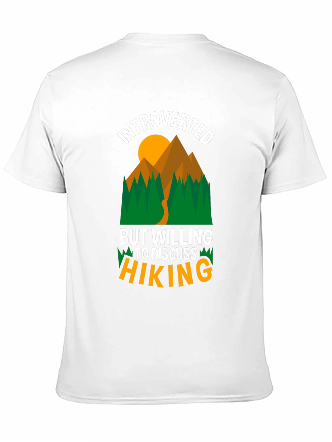 Introverted Hiking Graphic T-Shirt
