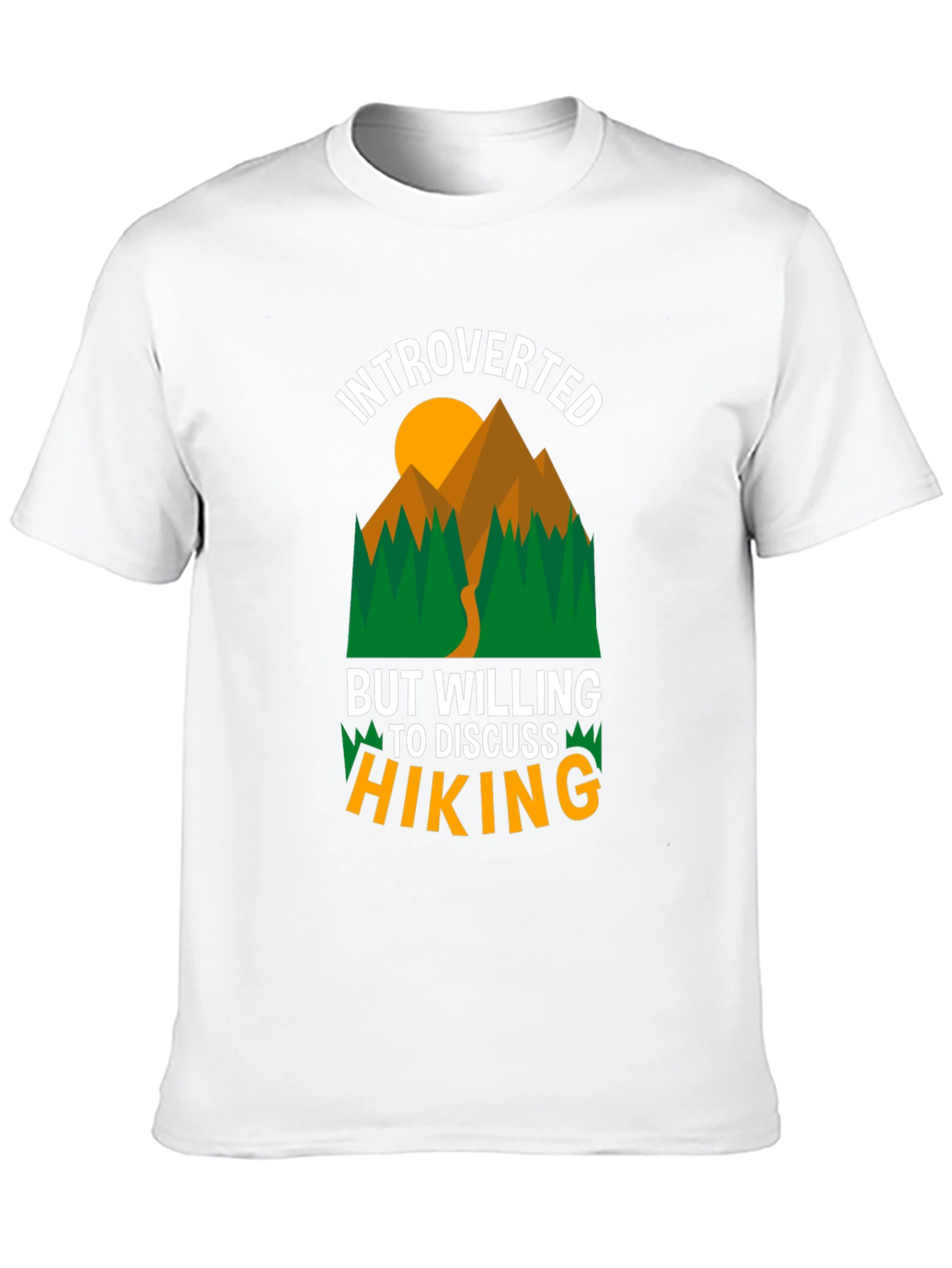 Introverted Hiking Graphic T-Shirt