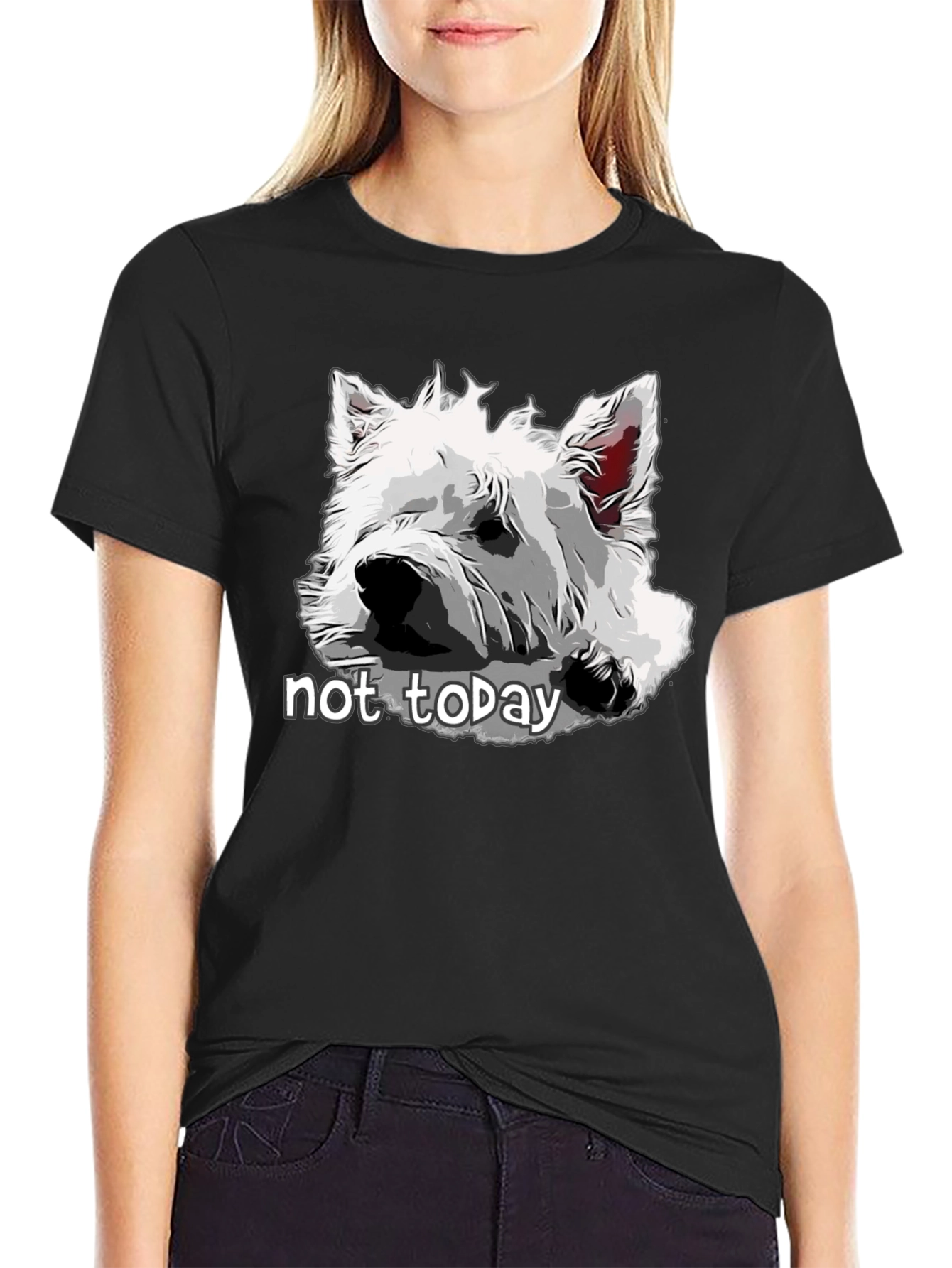 Dog Graphic T-Shirt - Not Today