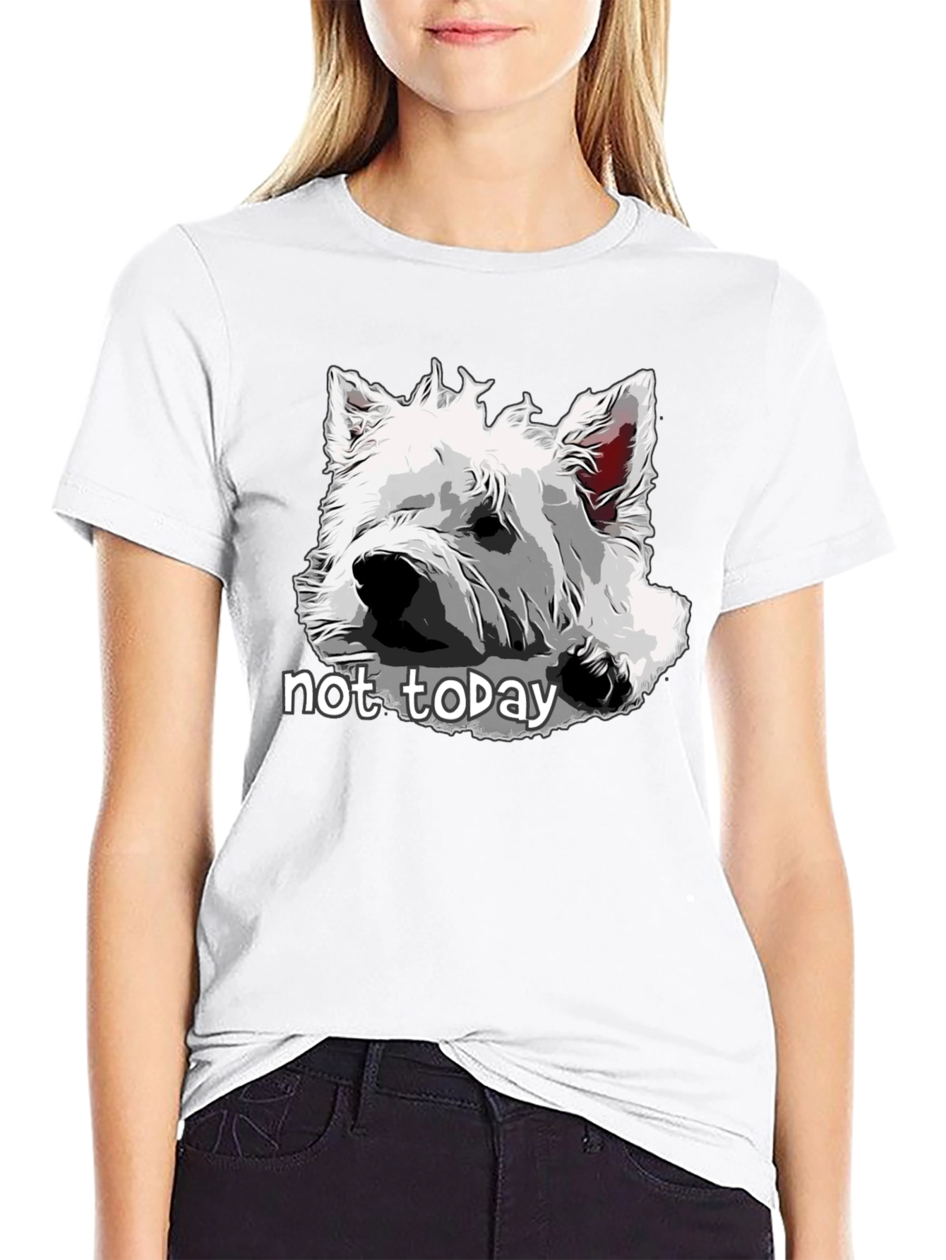 Dog Graphic T-Shirt - Not Today