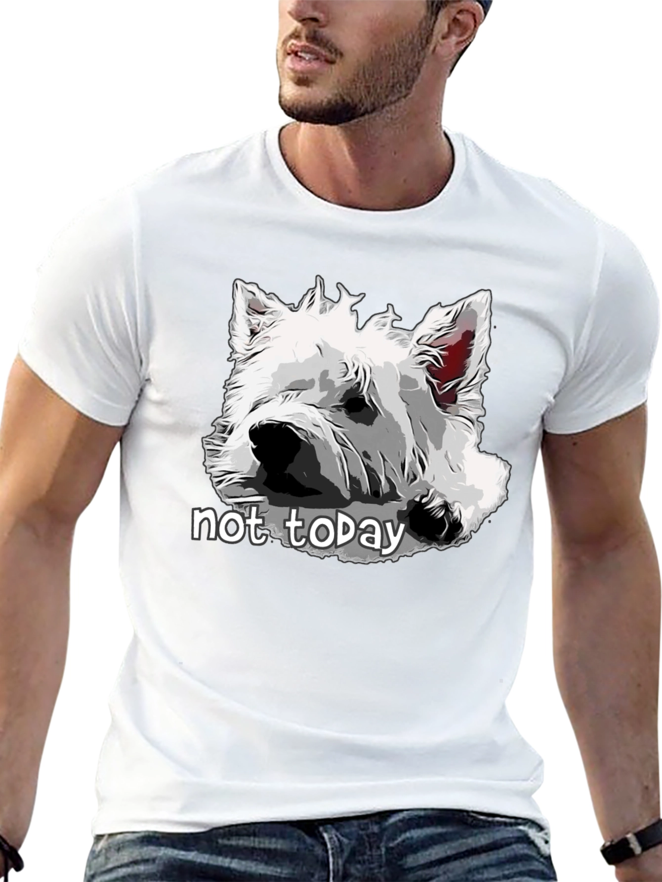 Dog Graphic T-Shirt - Not Today