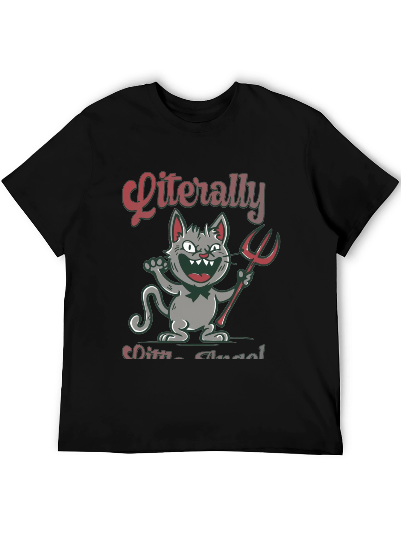 Literally Little Angel Devil Cat T-Shirt