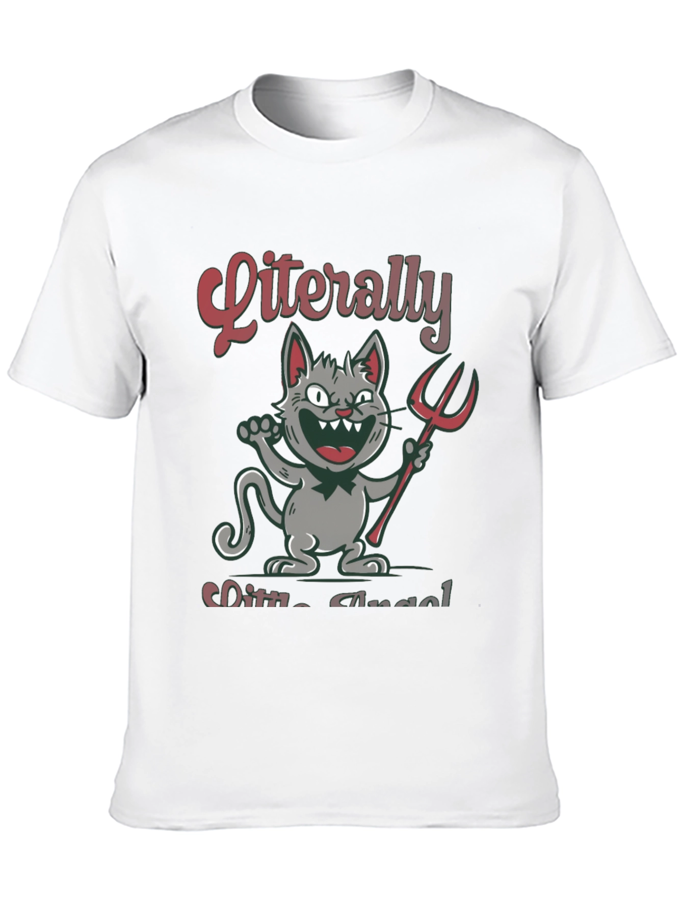 Literally Little Angel Devil Cat T-Shirt