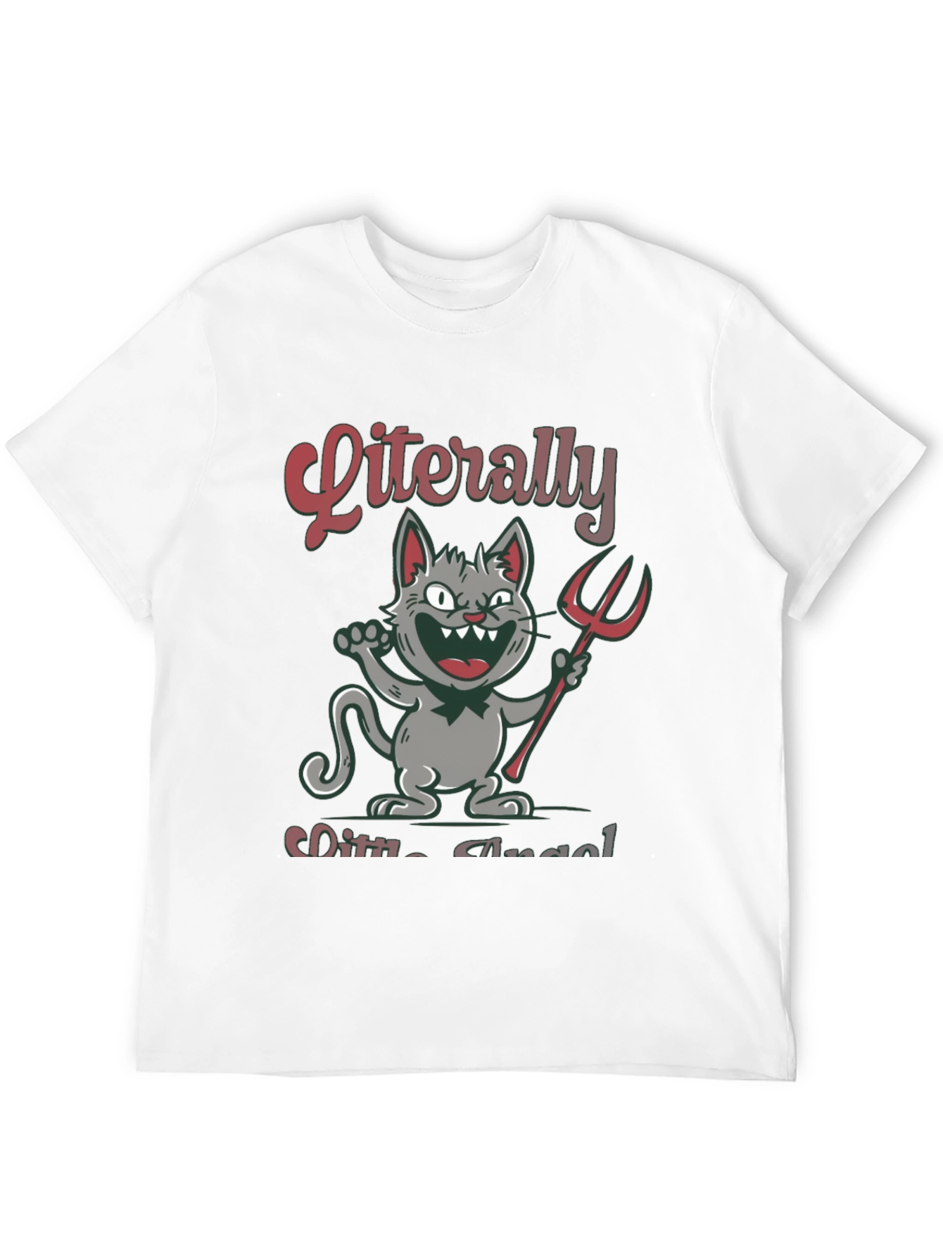 Literally Little Angel Devil Cat T-Shirt