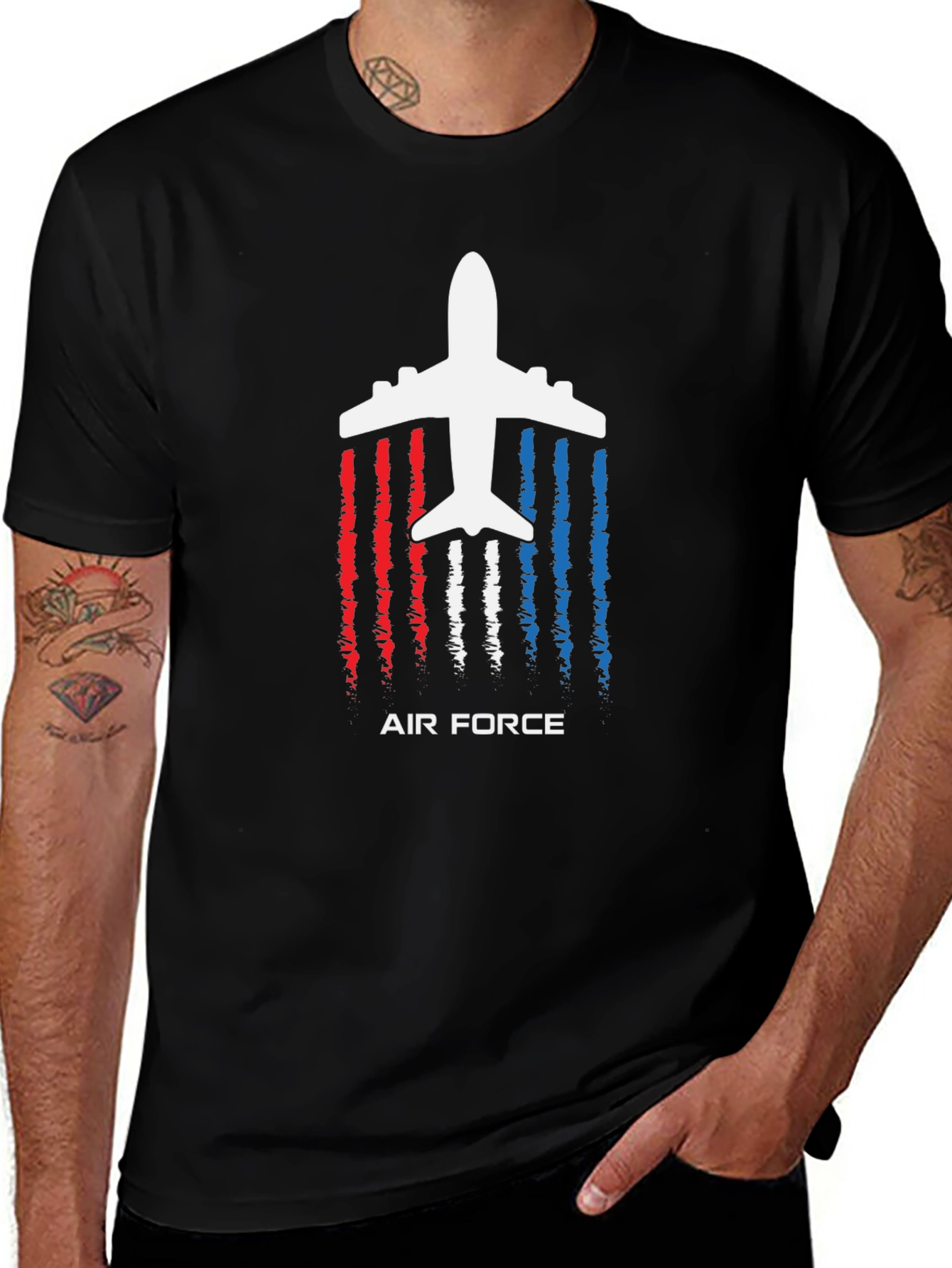 Air Force Plane Graphic T-Shirt