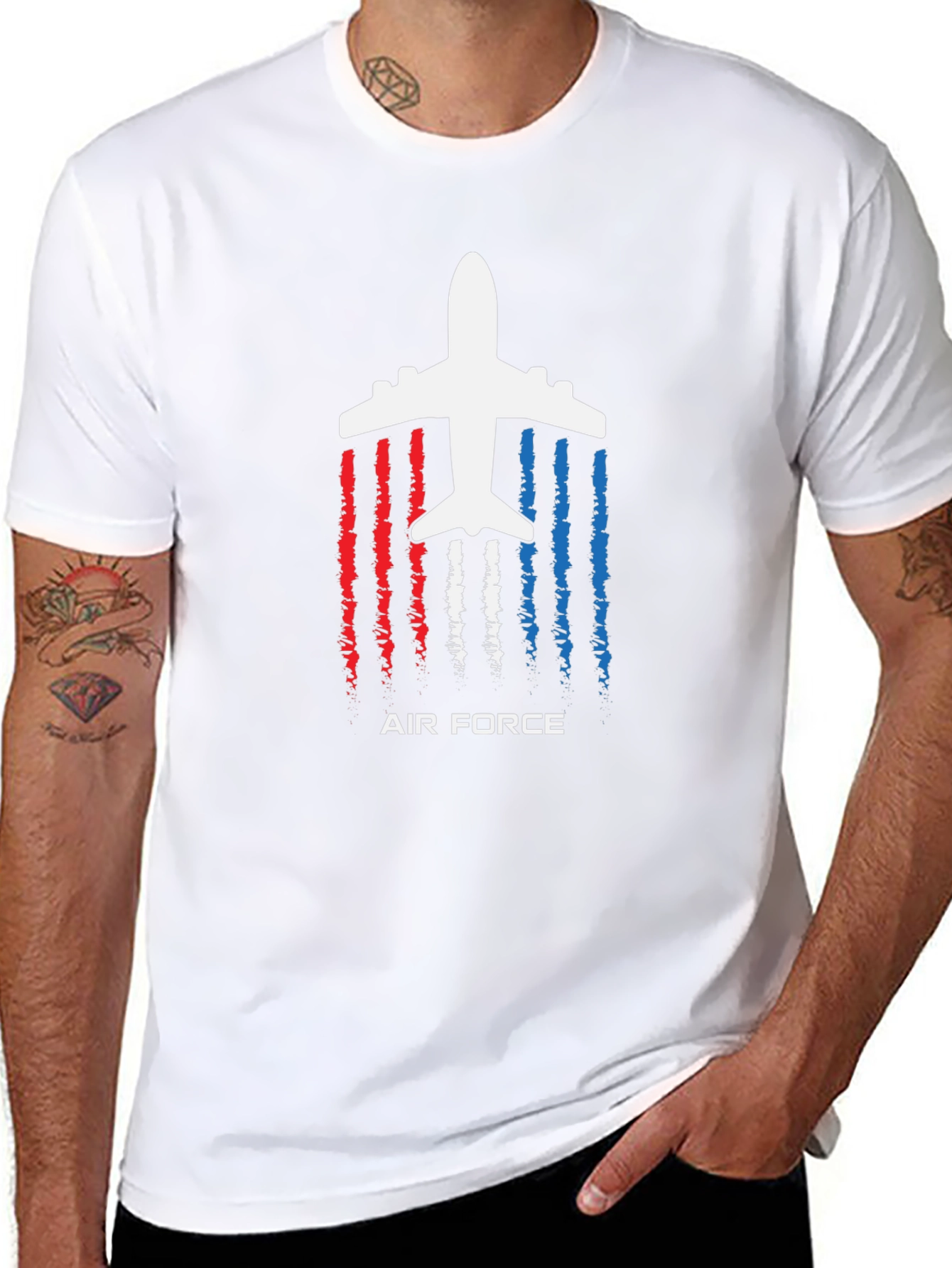 Air Force Plane Graphic T-Shirt