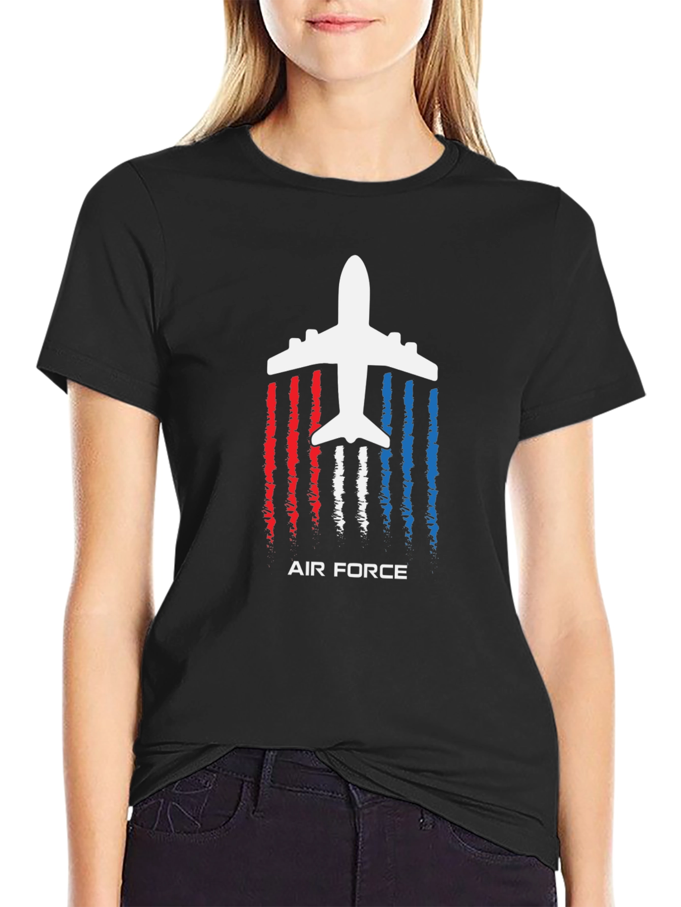 Air Force Plane Graphic T-Shirt