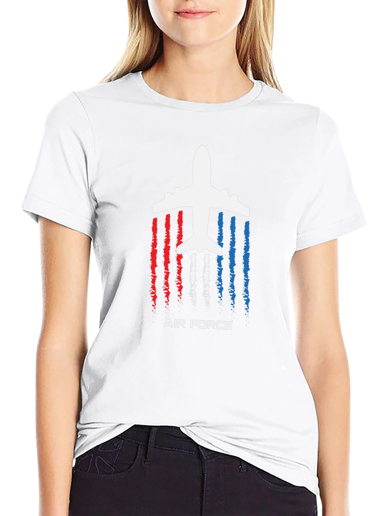 Air Force Plane Graphic T-Shirt