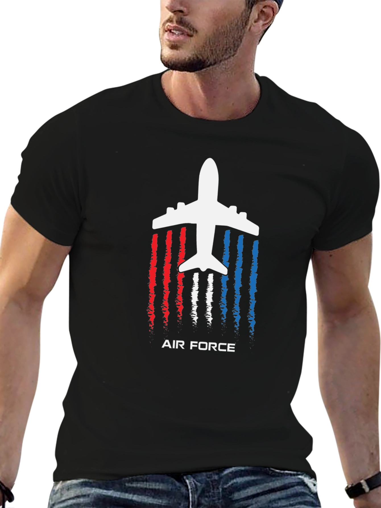 Air Force Plane Graphic T-Shirt