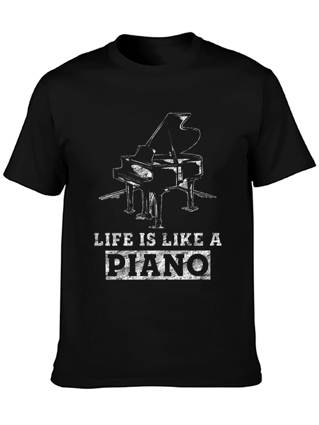 Life is Like a Piano Graphic T-Shirt