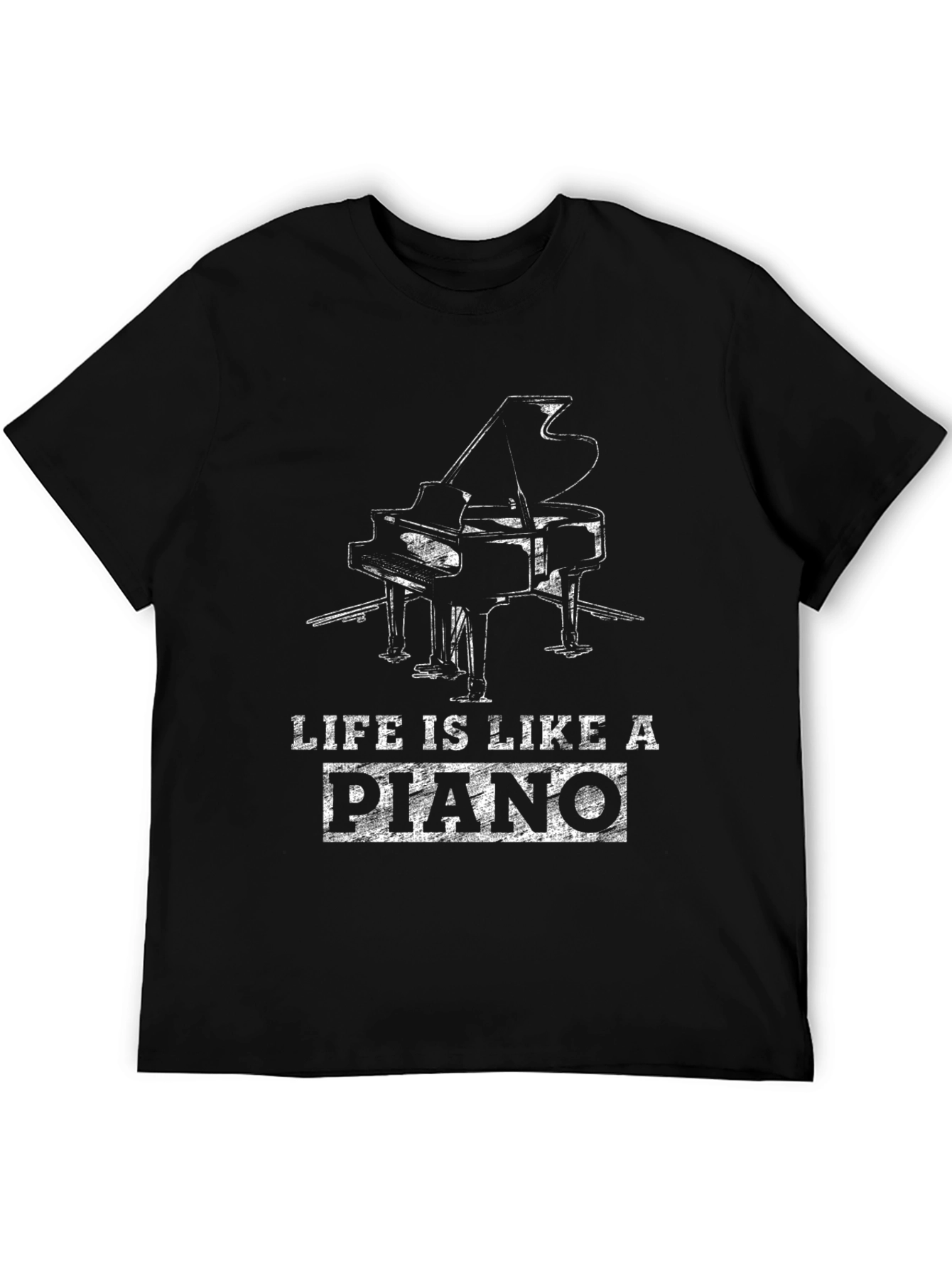 Life is Like a Piano Graphic T-Shirt