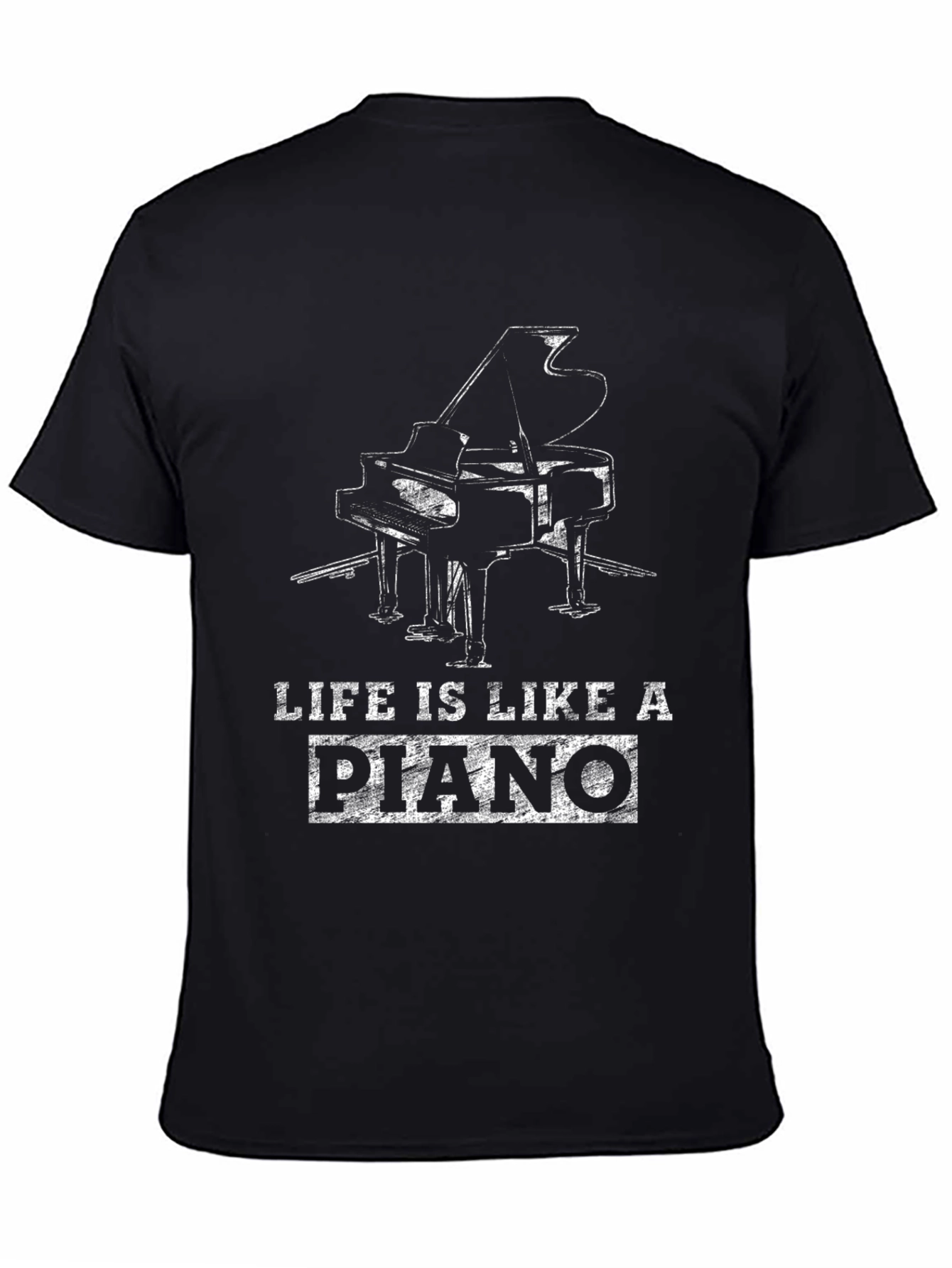 Life is Like a Piano Graphic T-Shirt