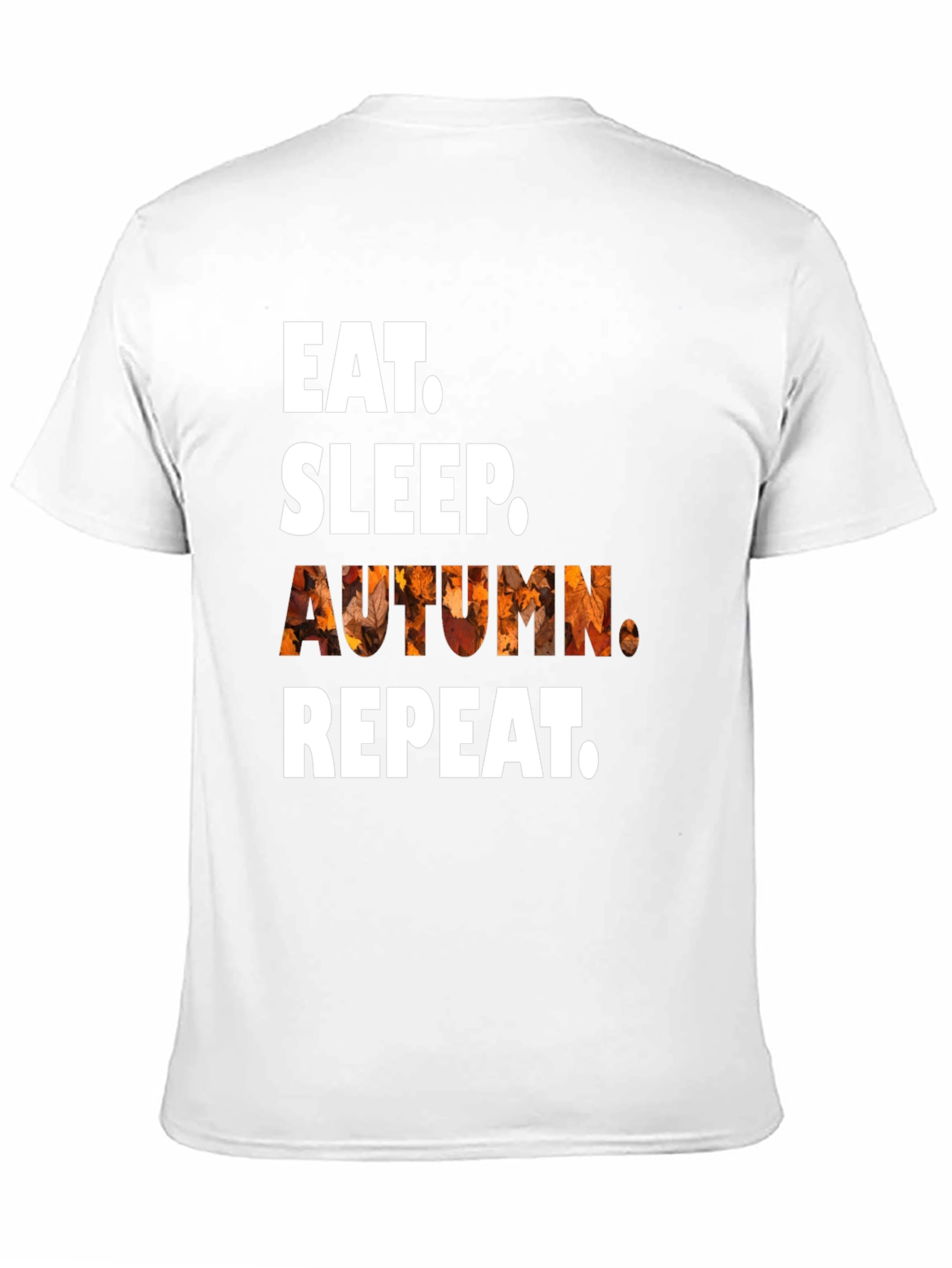 Eat Sleep Autumn Repeat Black T-Shirt