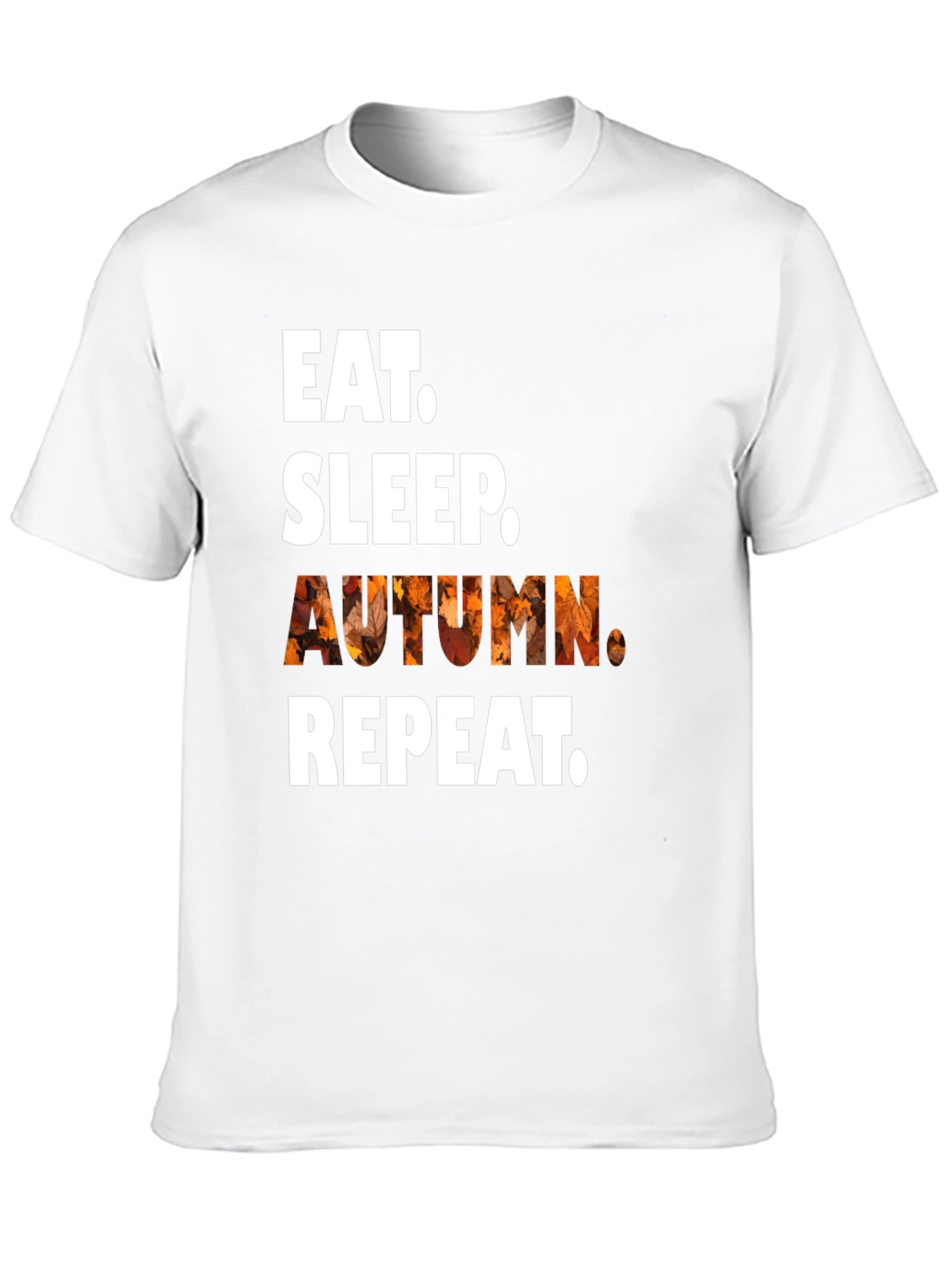 Eat Sleep Autumn Repeat Black T-Shirt