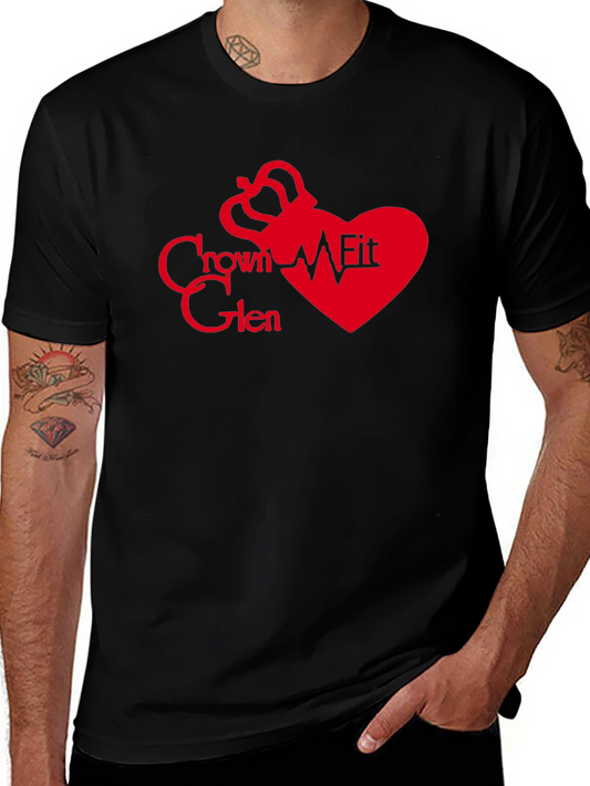 Crown Fit Glen Black Tee - Stylish & Comfortable