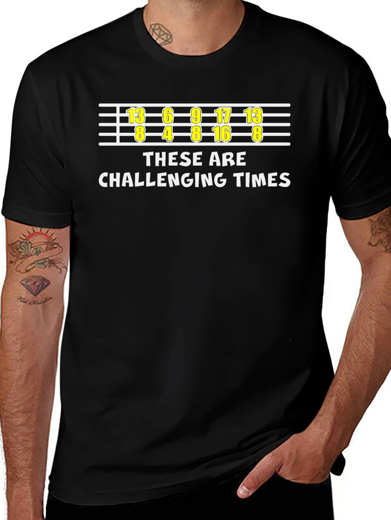 Challenging Times Guitar Chord T-Shirt