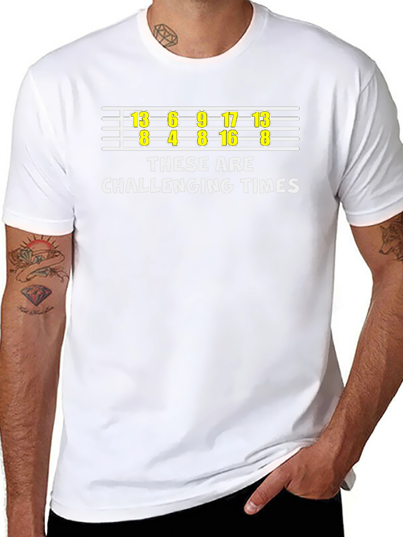 Challenging Times Guitar Chord T-Shirt