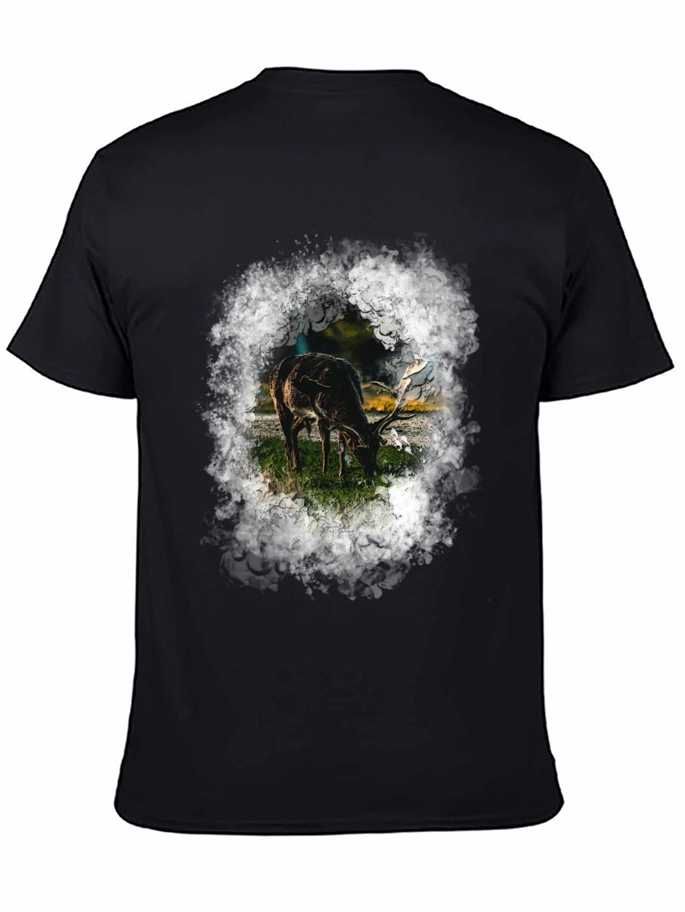 Deer Graphic T-Shirt - Wildlife Print Tee