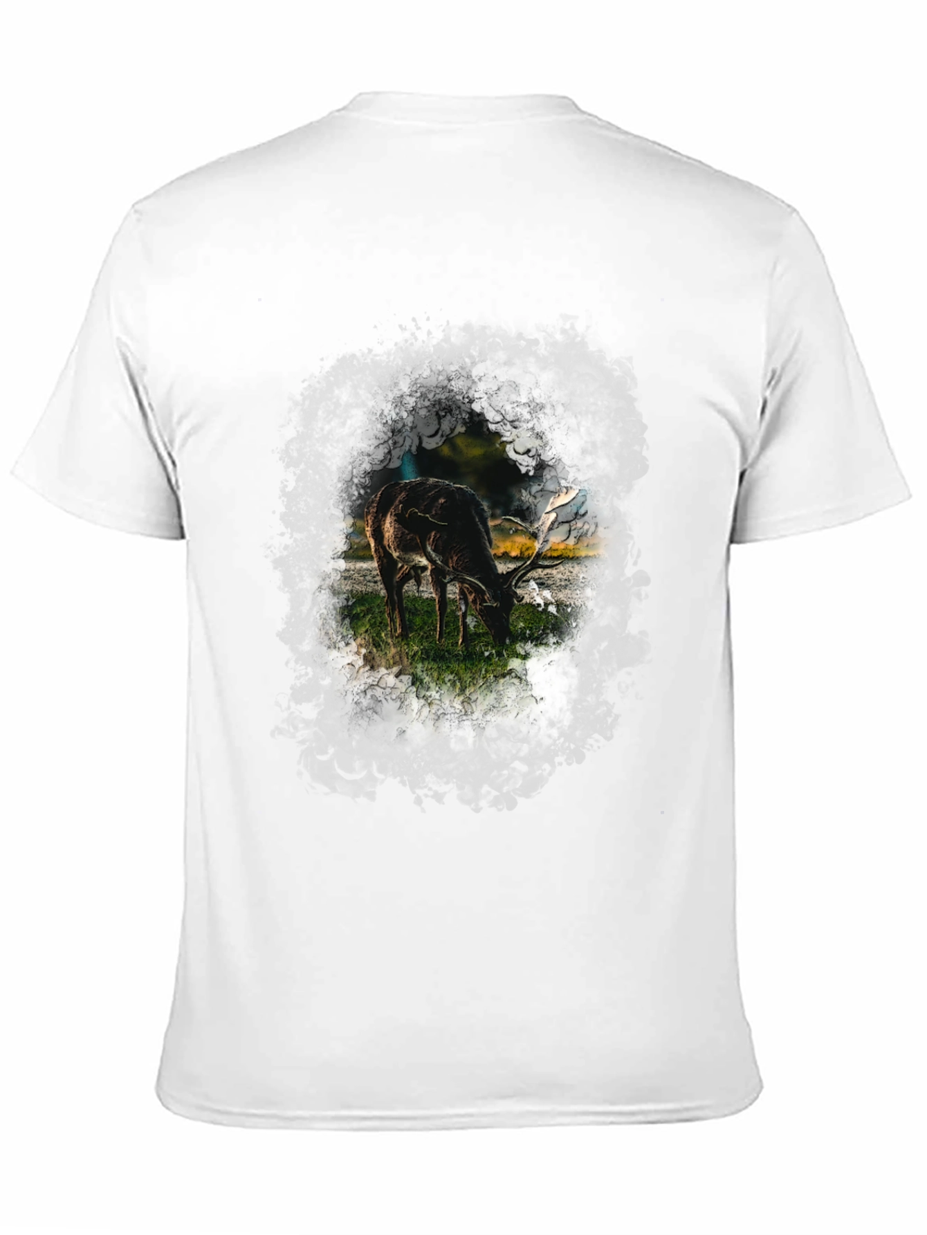 Deer Graphic T-Shirt - Wildlife Print Tee
