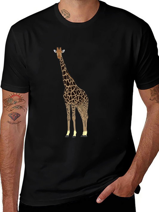 Giraffe Graphic Tee - Stylish Animal Print T-Shirt