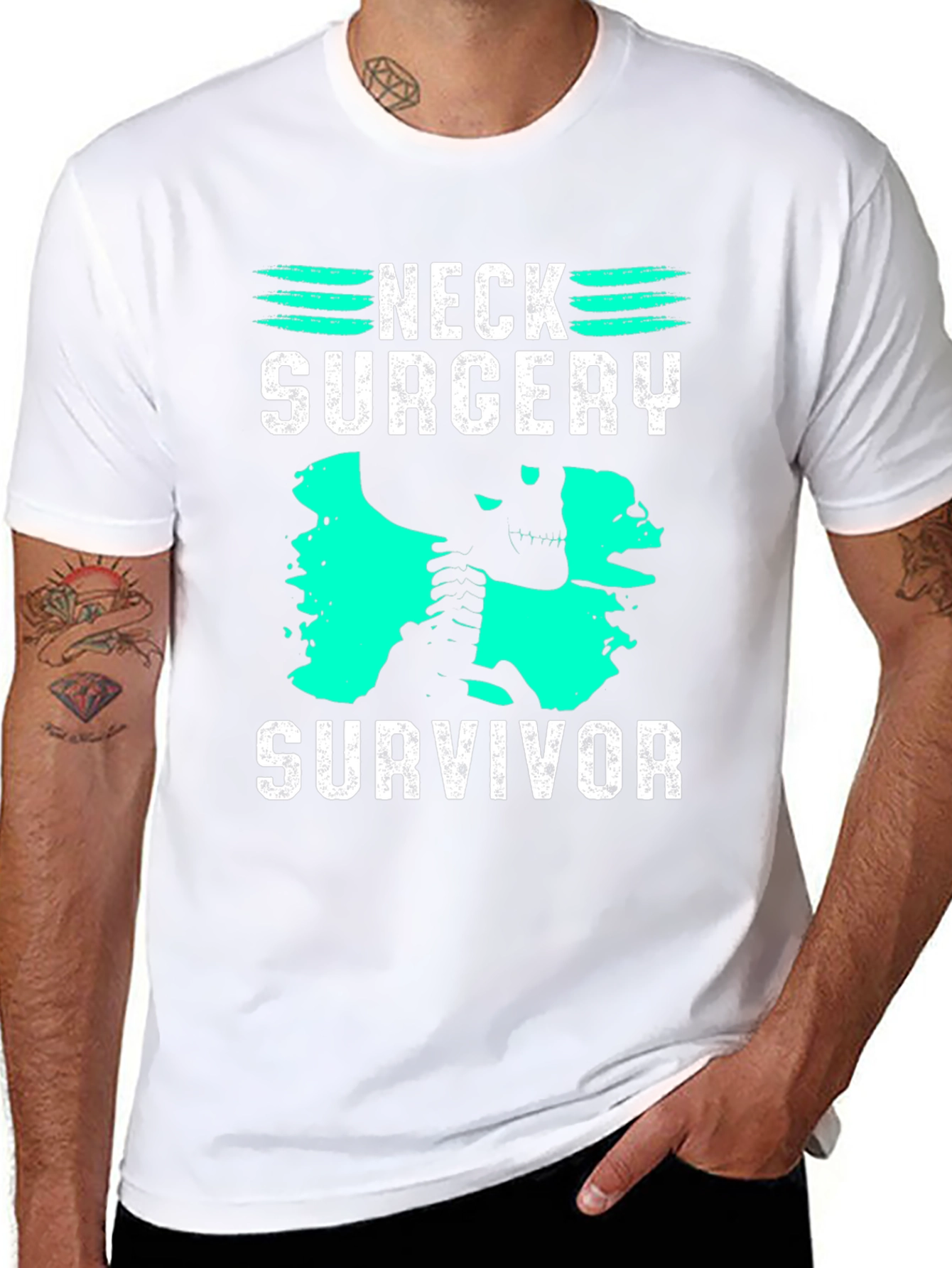 Neck Surgery Survivor Graphic Tee