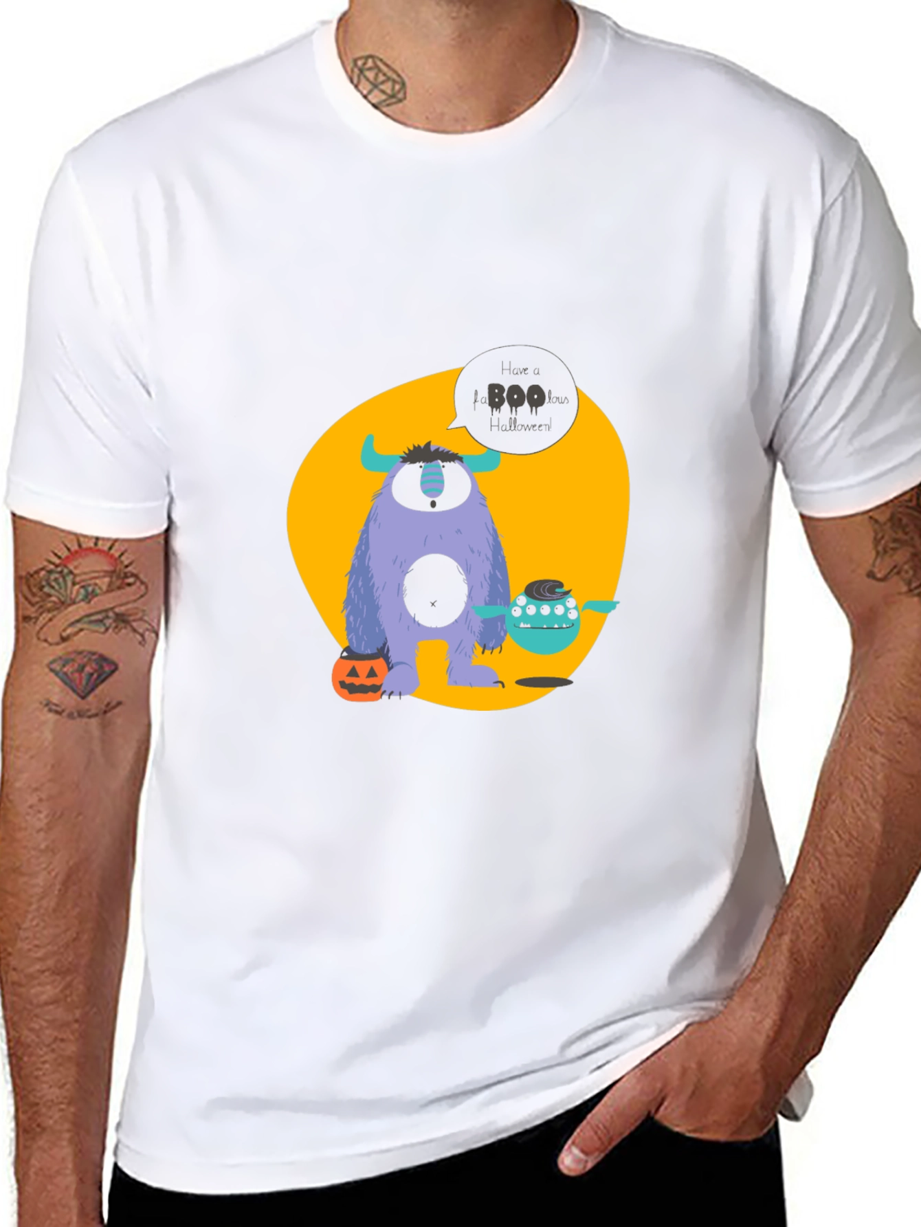 Halloween Monster T-Shirt - Boo Graphic Tee