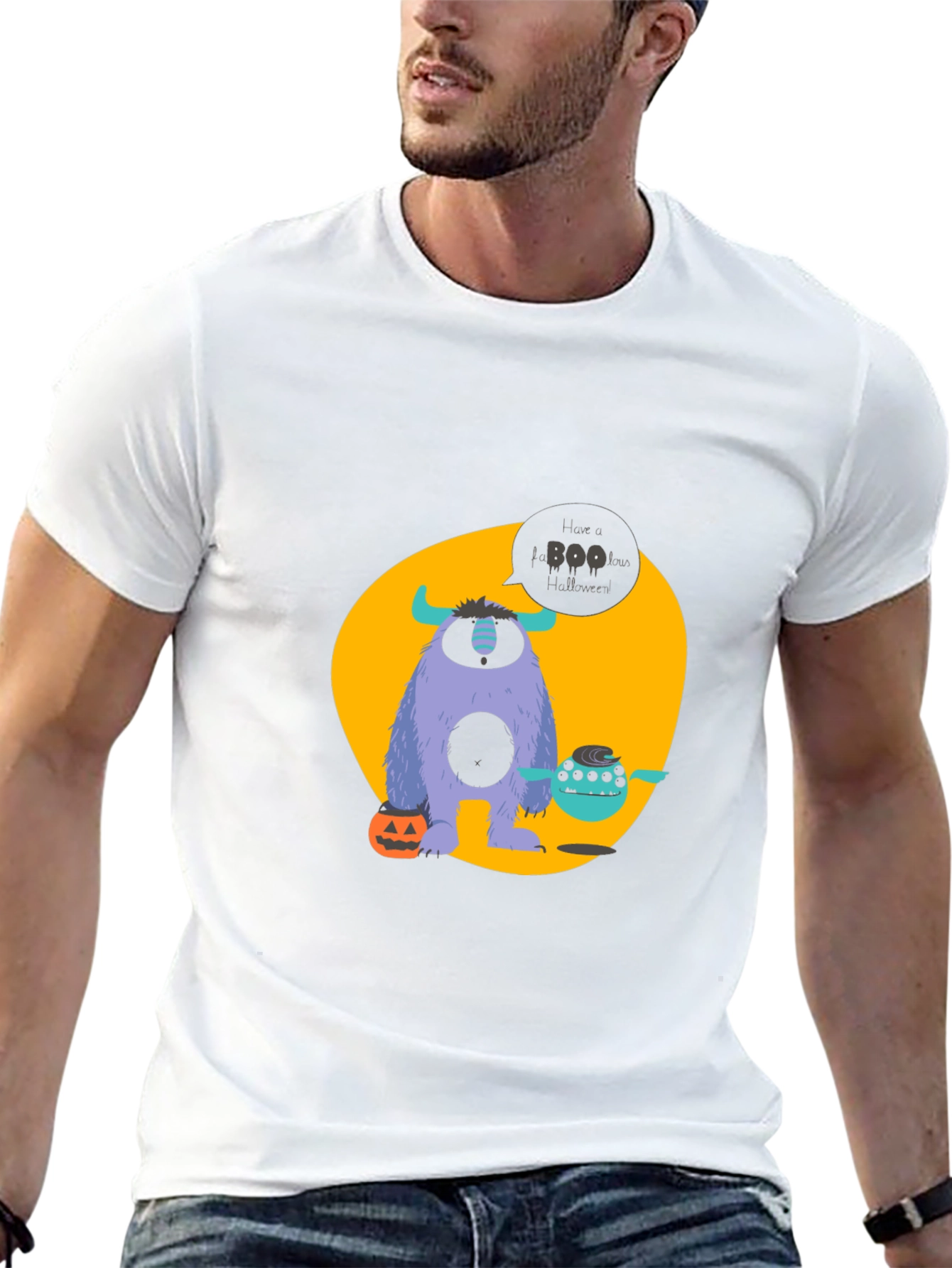 Halloween Monster T-Shirt - Boo Graphic Tee