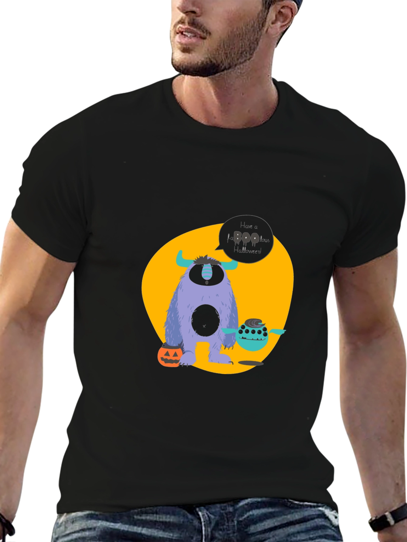 Halloween Monster T-Shirt - Boo Graphic Tee
