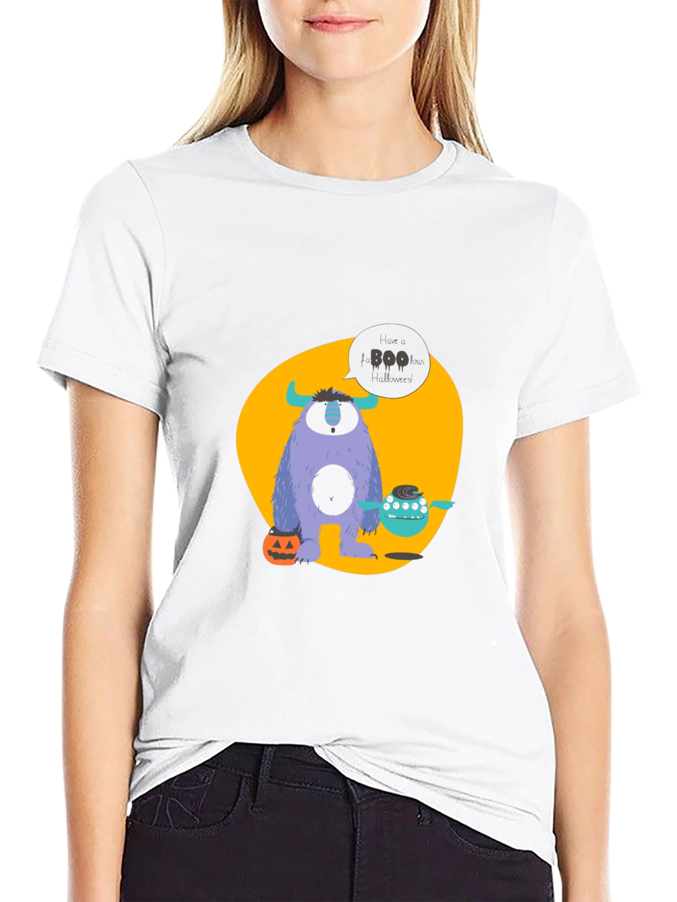 Halloween Monster T-Shirt - Boo Graphic Tee